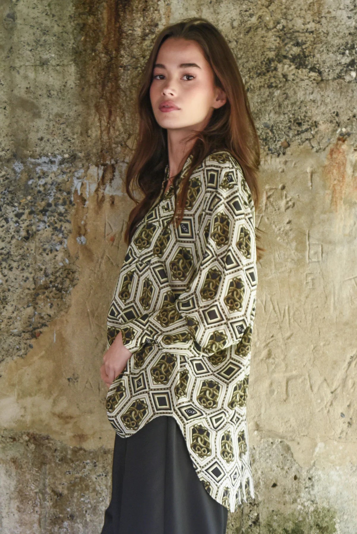 COOP POCKET FULL OF CHIC SHIRT - BRONZE - THE VOGUE STORE
