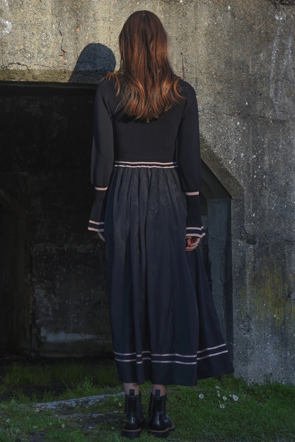 COOP HIGH EXPECTATIONS DRESS - BLACK & PINK - THE VOGUE STORE