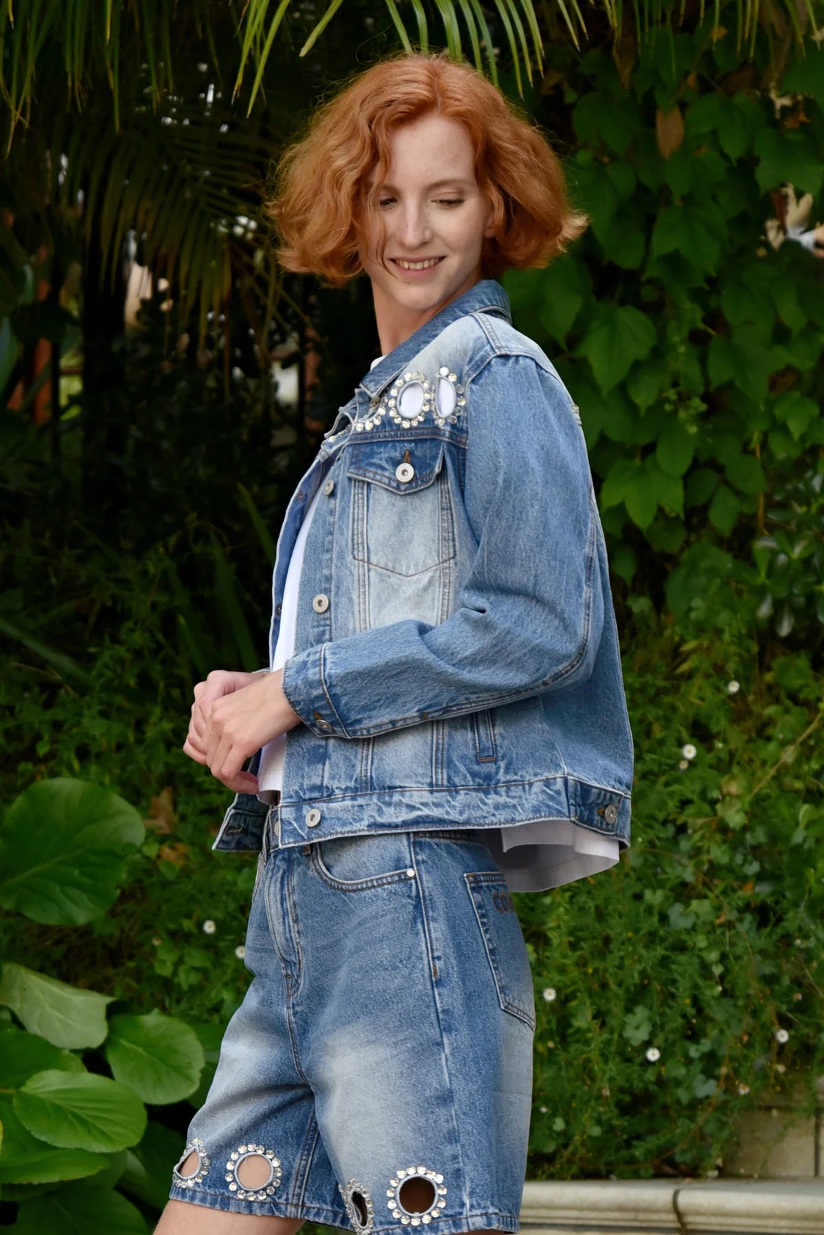 COOP DIAMOND LIFE JACKET - BLUE DENIM - THE VOGUE STORE