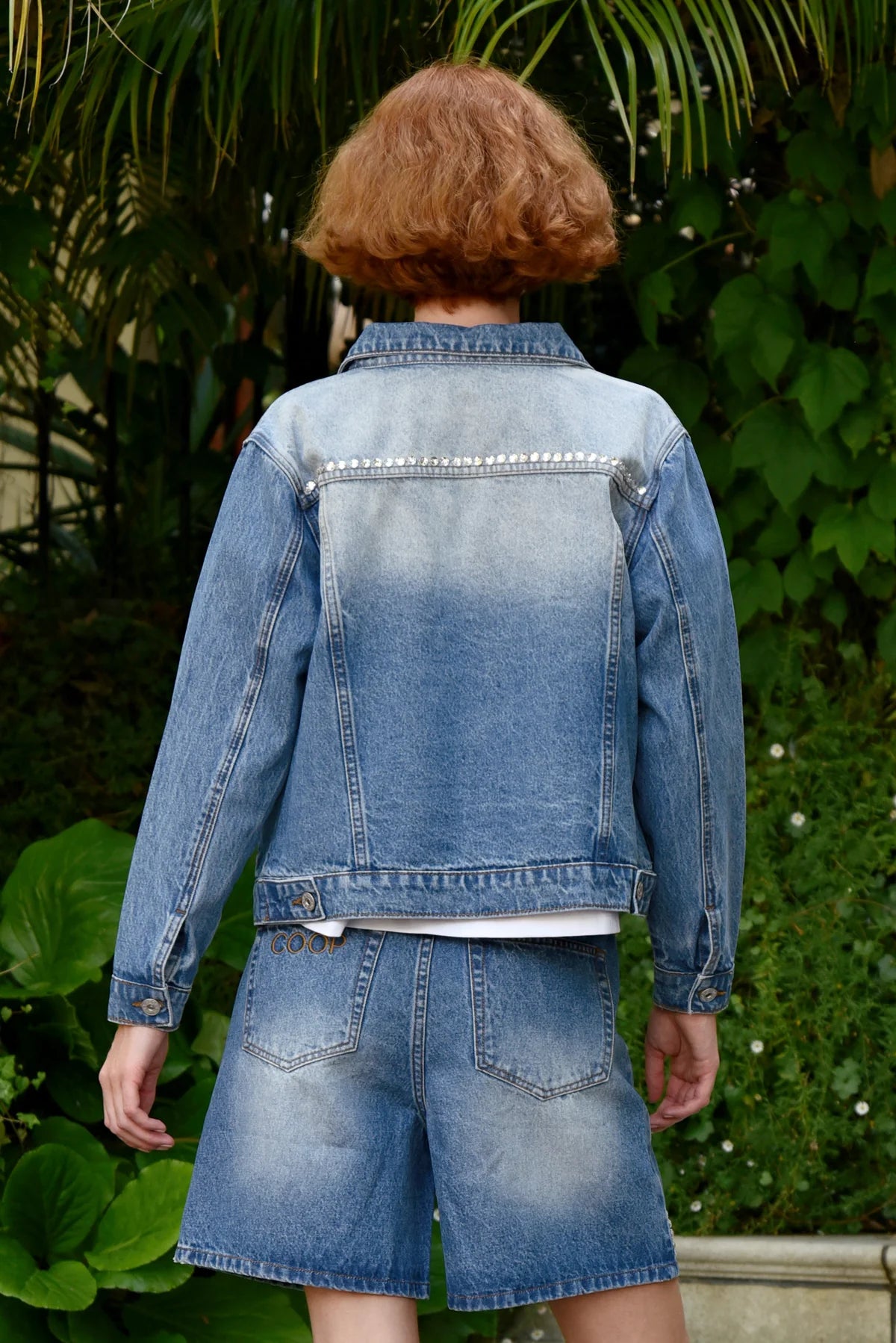 COOP DIAMOND LIFE JACKET - BLUE DENIM - THE VOGUE STORE