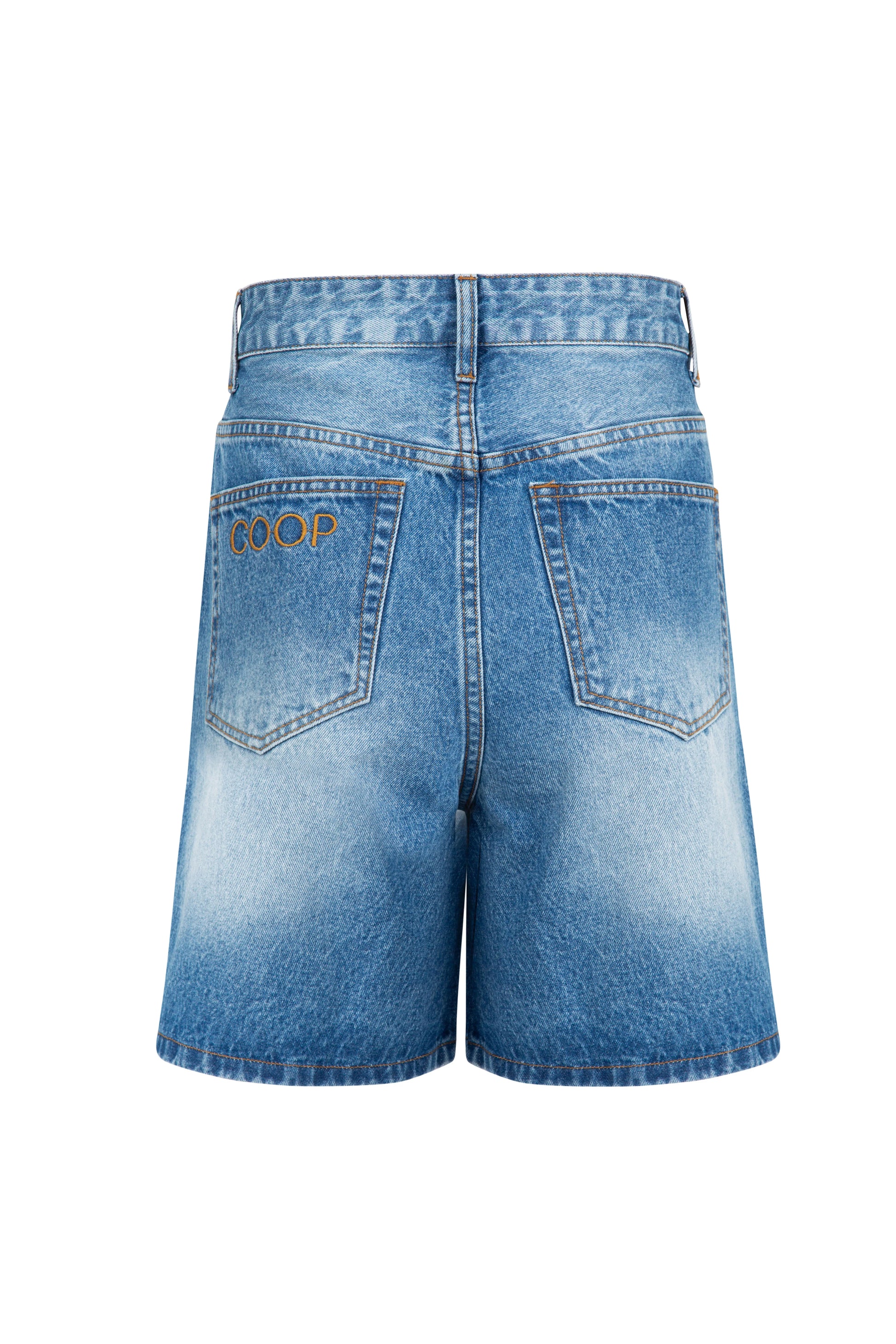 COOP SHINE BRIGHT SHORT - BLUE DENIM - THE VOGUE STORE