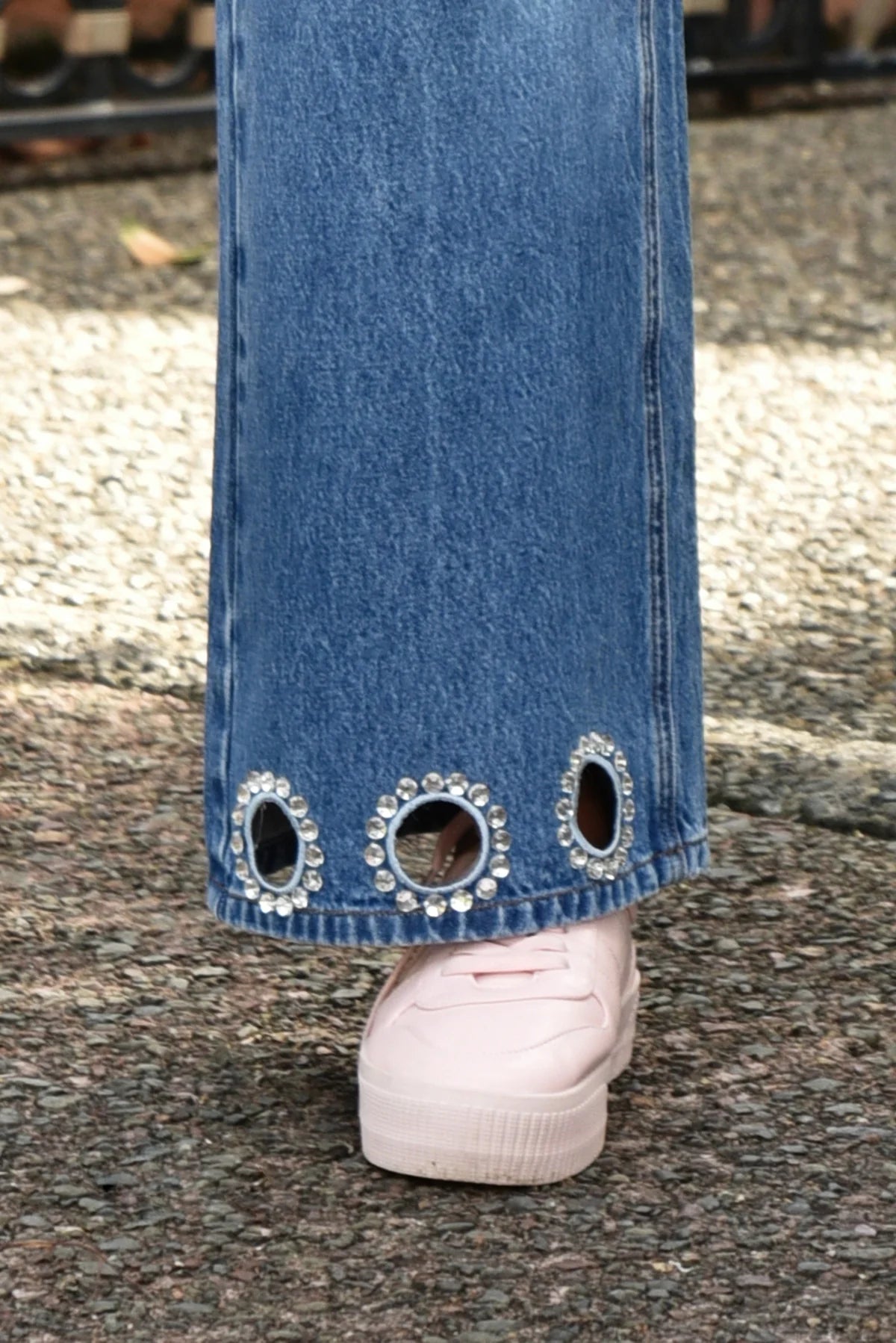 COOP UNCUT GEMS JEAN - BLUE DENIM - THE VOGUE STORE