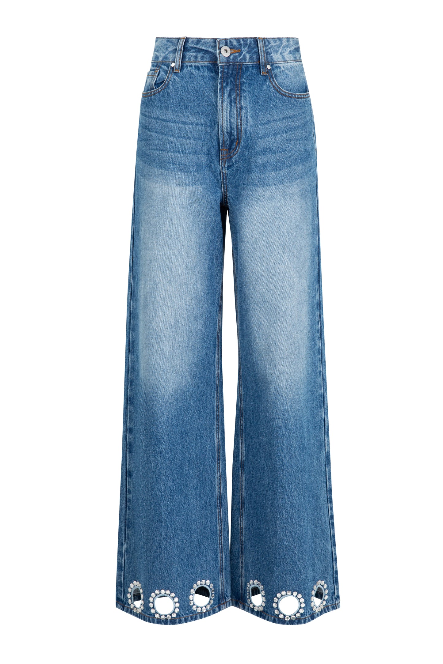 COOP UNCUT GEMS JEAN - BLUE DENIM - THE VOGUE STORE