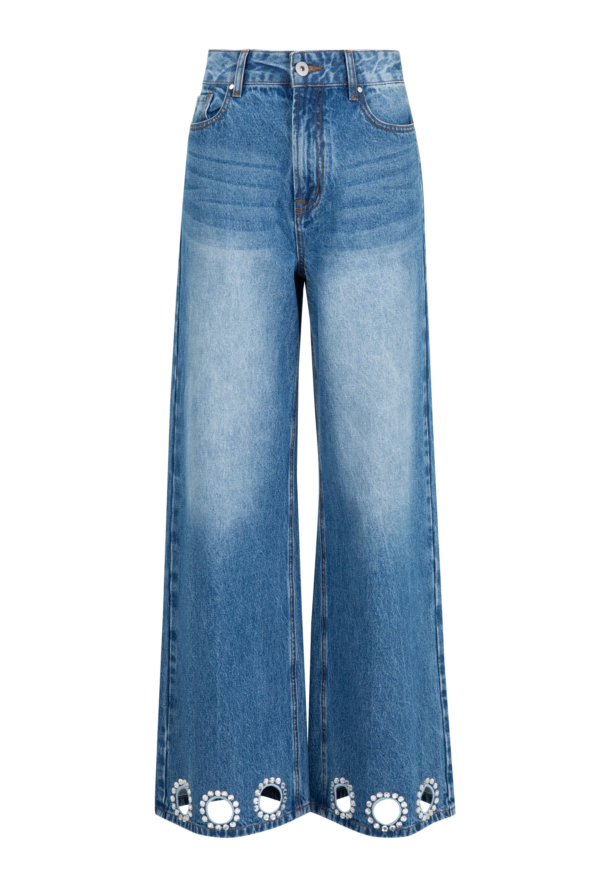 COOP UNCUT GEMS JEAN - BLUE DENIM - THE VOGUE STORE