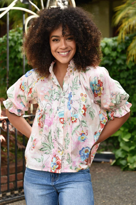 COOP BE-YOU-TIFUL BLOUSE - PINK - THE VOGUE STORE