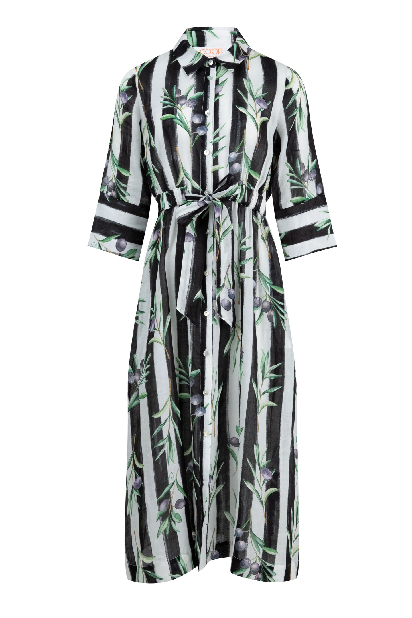 COOP STRIPE A POSE DRESS- BLACK & WHITE - THE VOGUE STORE