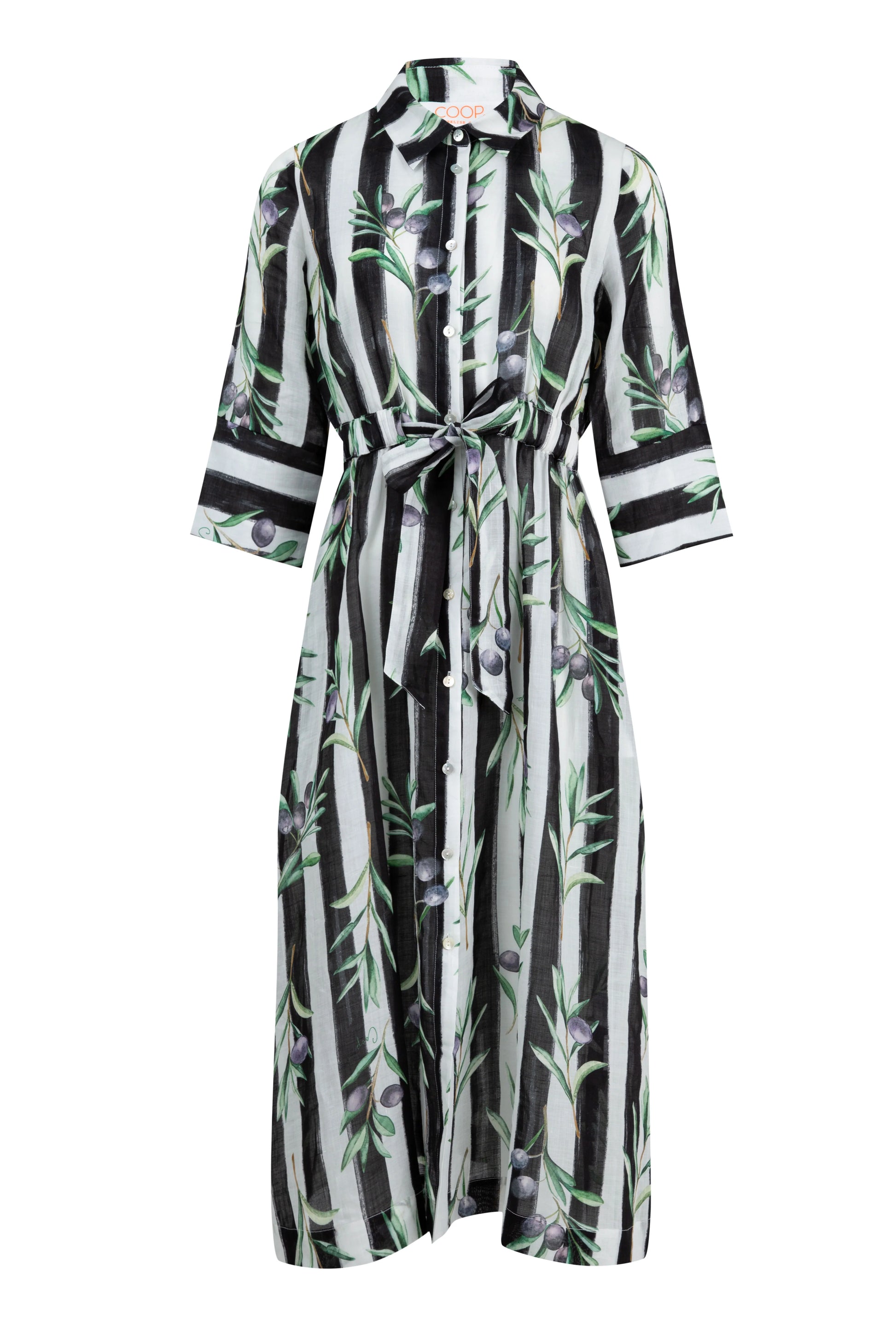 COOP STRIPE A POSE DRESS- BLACK & WHITE - THE VOGUE STORE