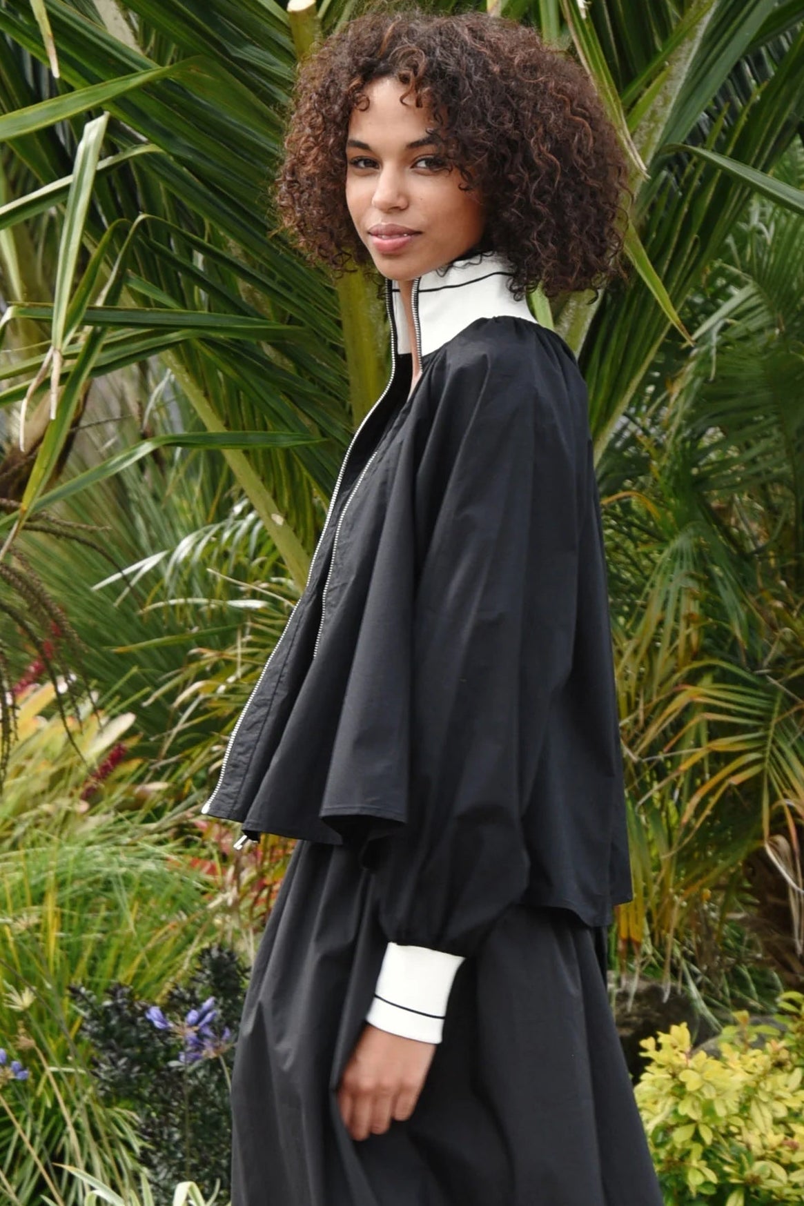 COOP ZIP-LINER JACKET - BLACK - THE VOGUE STORE