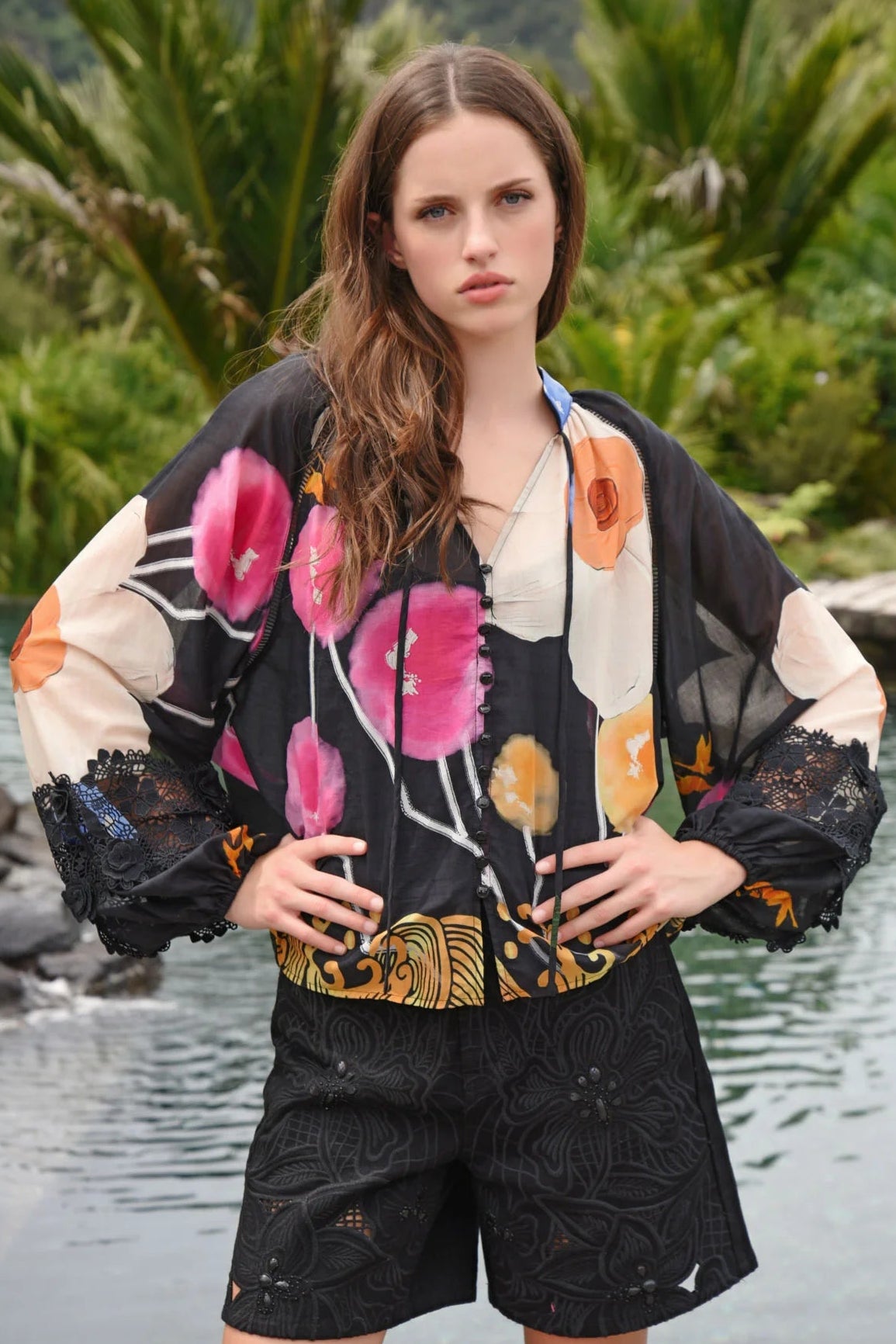 COOP LACE TO THE TOP BLOUSE - THE VOGUE STORE