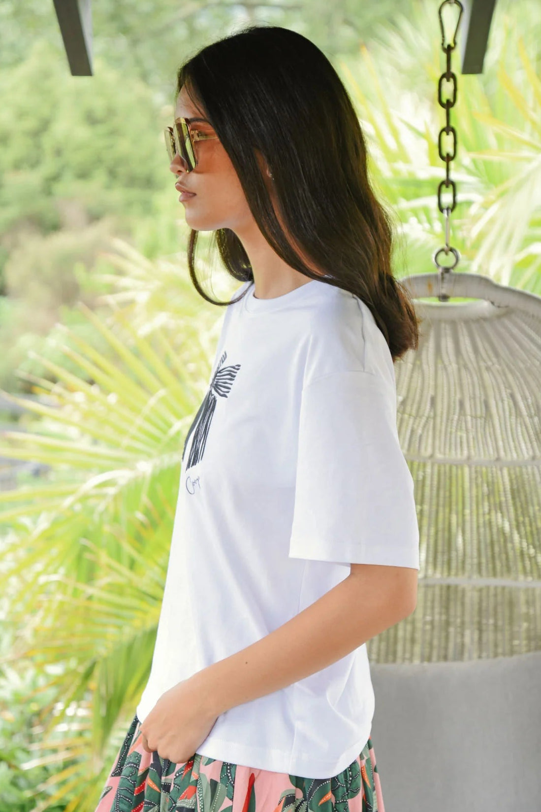 COOP GOTTA BOW T-SHIRT - WHITE & BLACK - THE VOGUE STORE