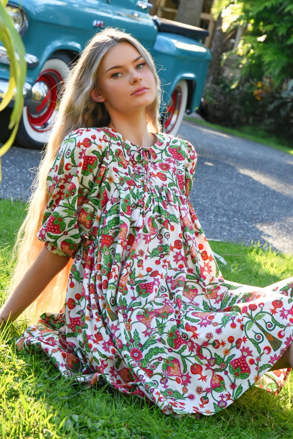 COOP SHORT AND SWEET DRESS - BERRY PRINT - THE VOGUE STORE