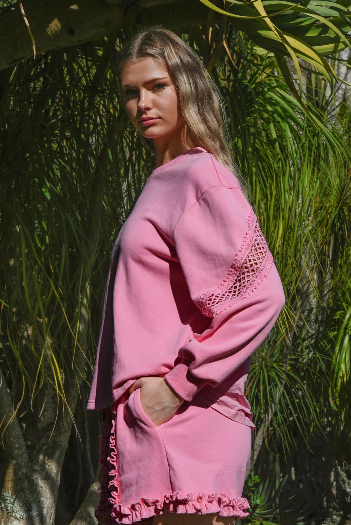 COOP SWEATER THAN HONEY SWEATSHIRT - PINK - THE VOGUE STORE