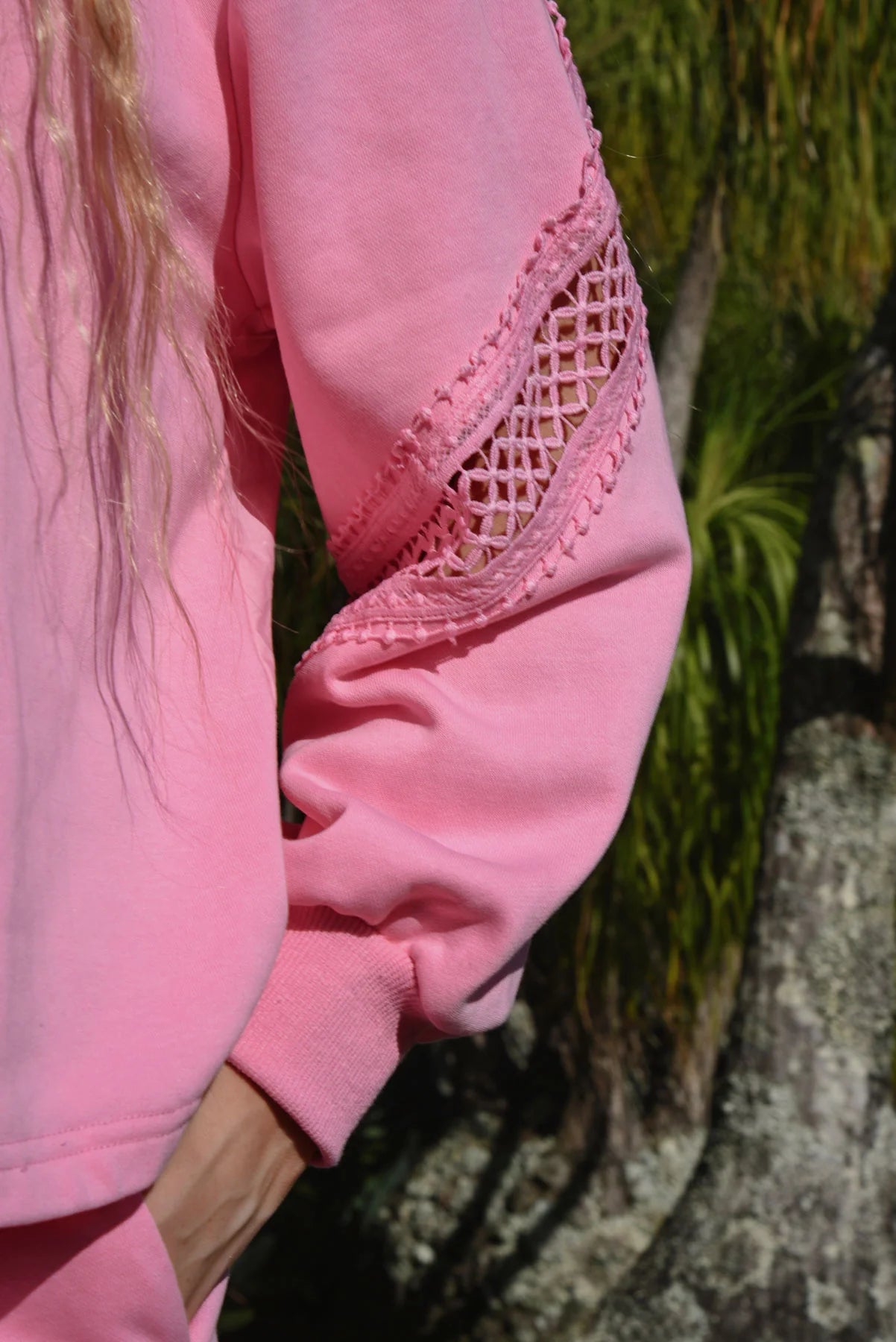 COOP SWEATER THAN HONEY SWEATSHIRT - PINK - THE VOGUE STORE