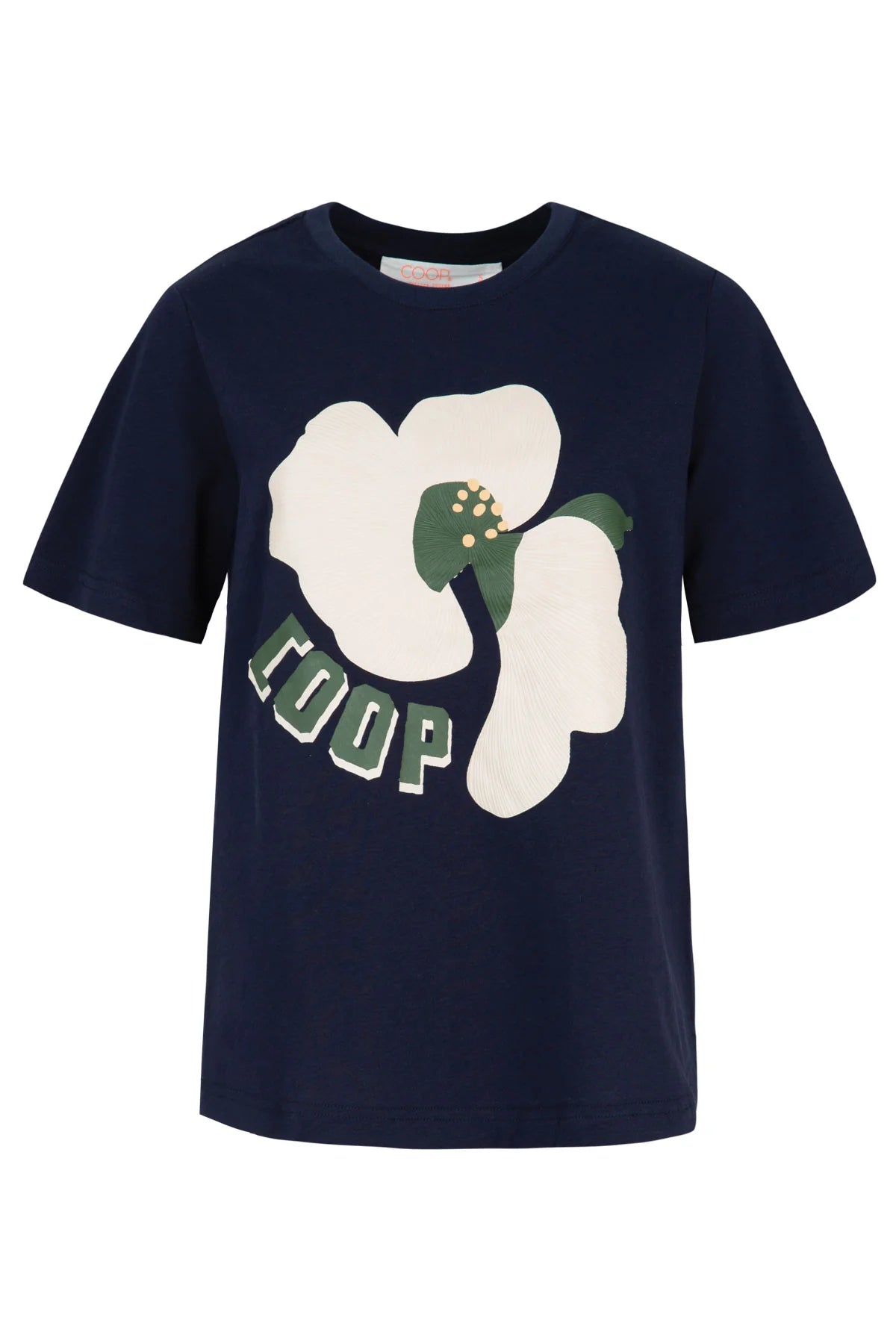 COOP PETAL POP T-SHIRT - NAVY - THE VOGUE STORE