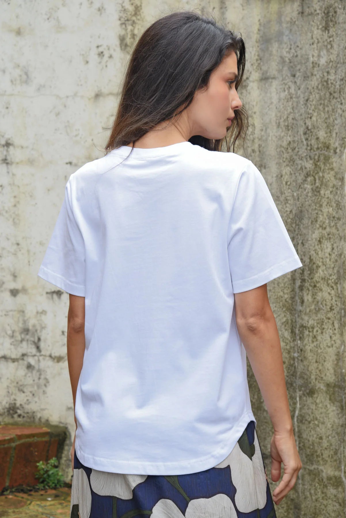 COOP PETAL POP T-SHIRT - WHITE - THE VOGUE STORE