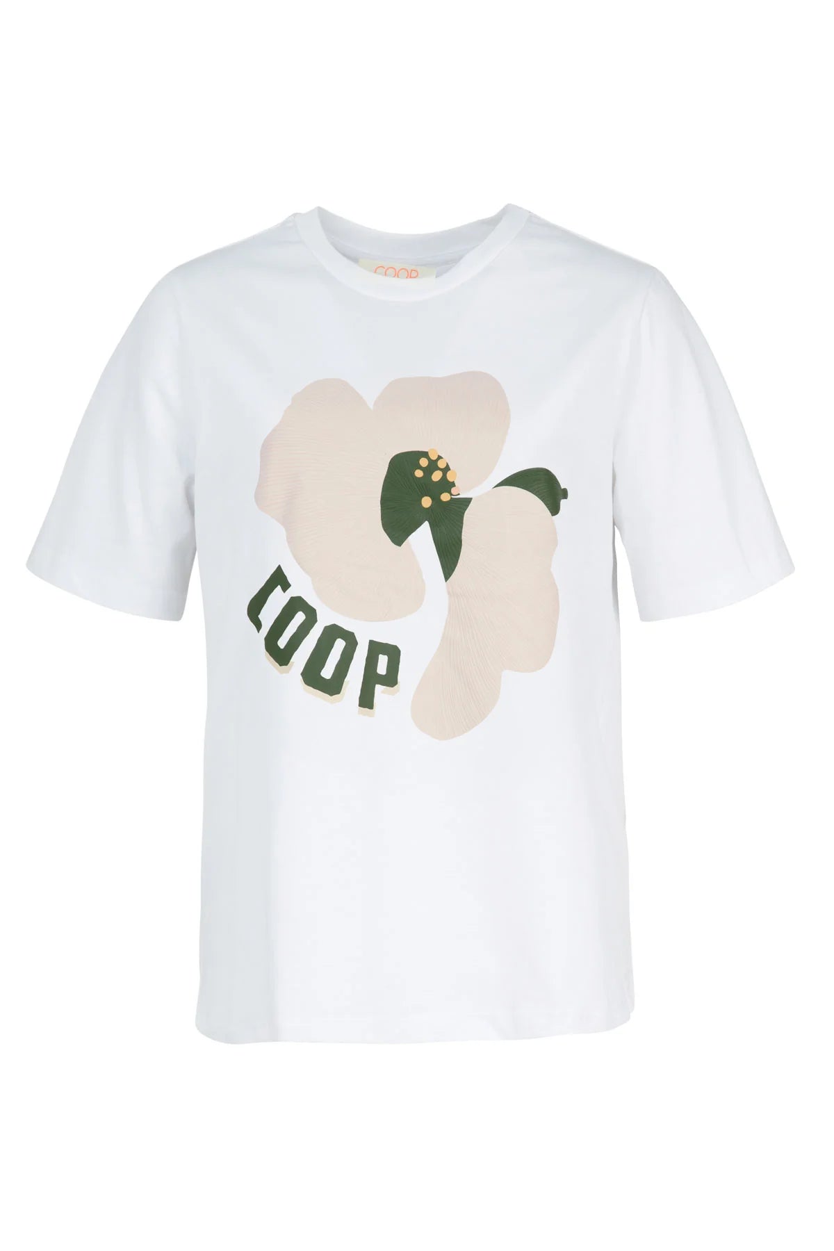 COOP PETAL POP T-SHIRT - WHITE - THE VOGUE STORE