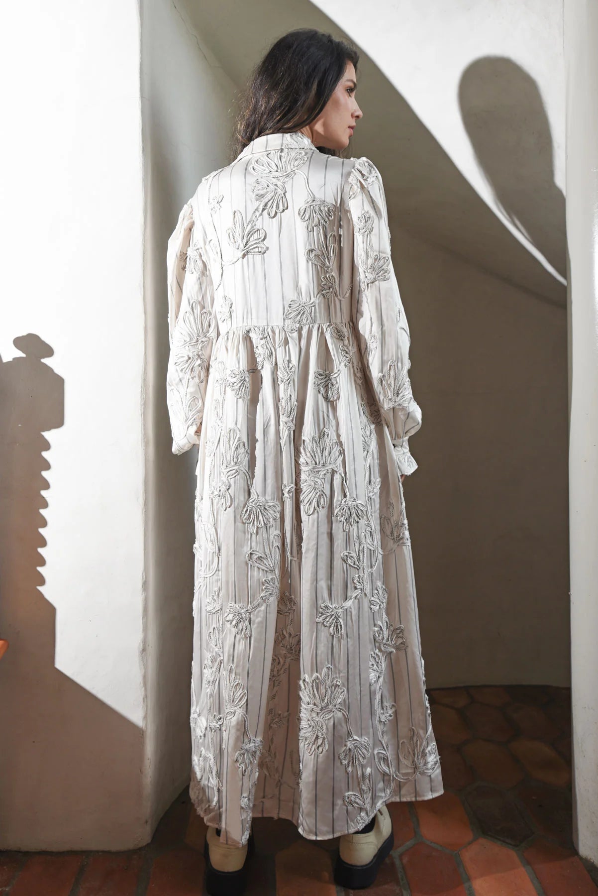 COOP FLOW & BEHOLD DRESS - CREAM - THE VOGUE STORE