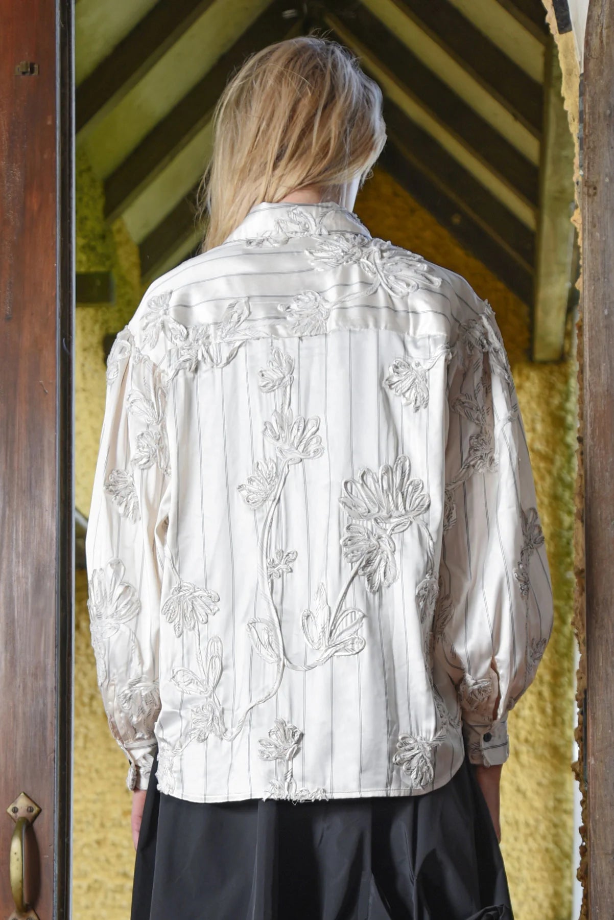 COOP THREAD AHEAD SHIRT - CREAM - THE VOGUE STORE