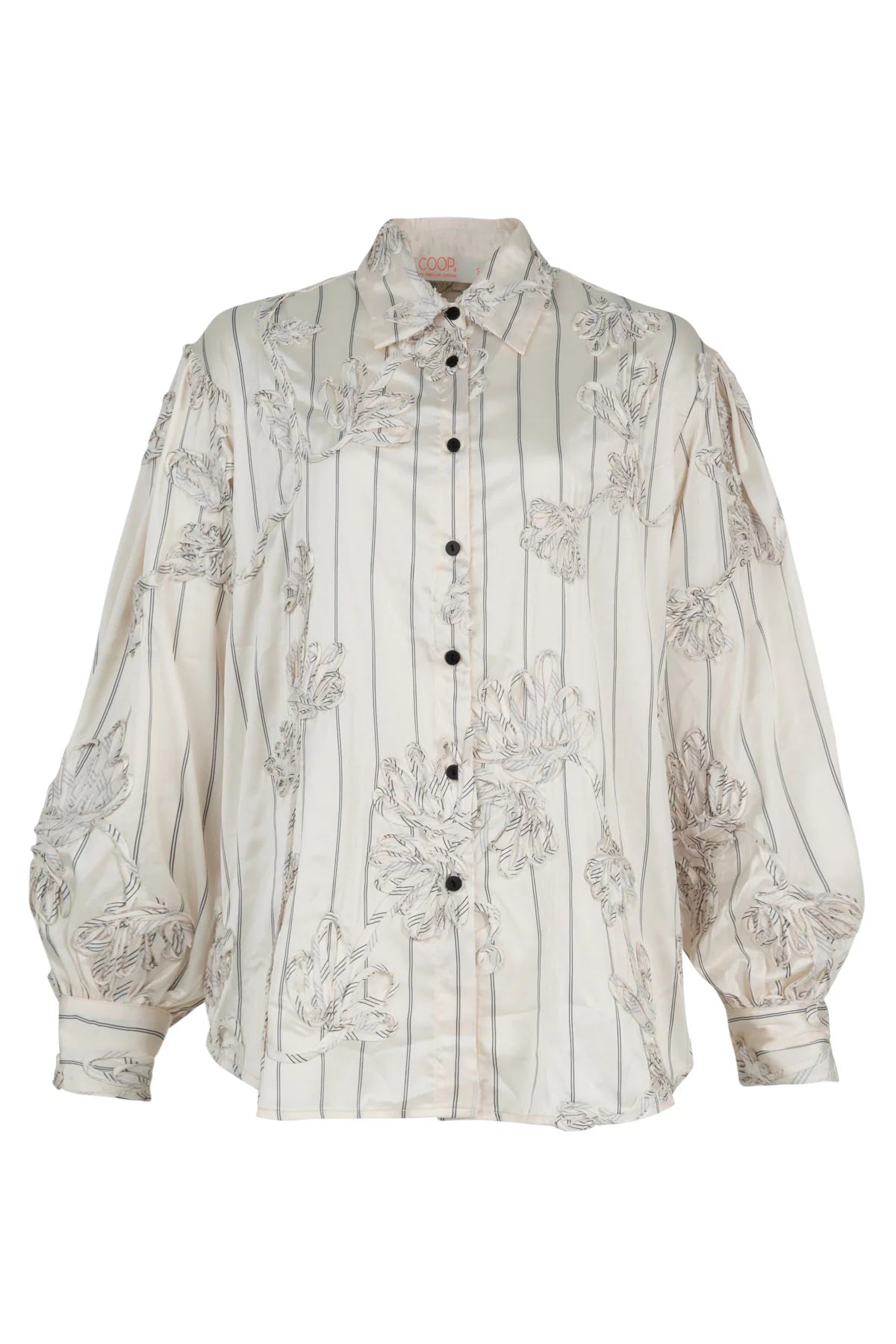 COOP THREAD AHEAD SHIRT - CREAM - THE VOGUE STORE