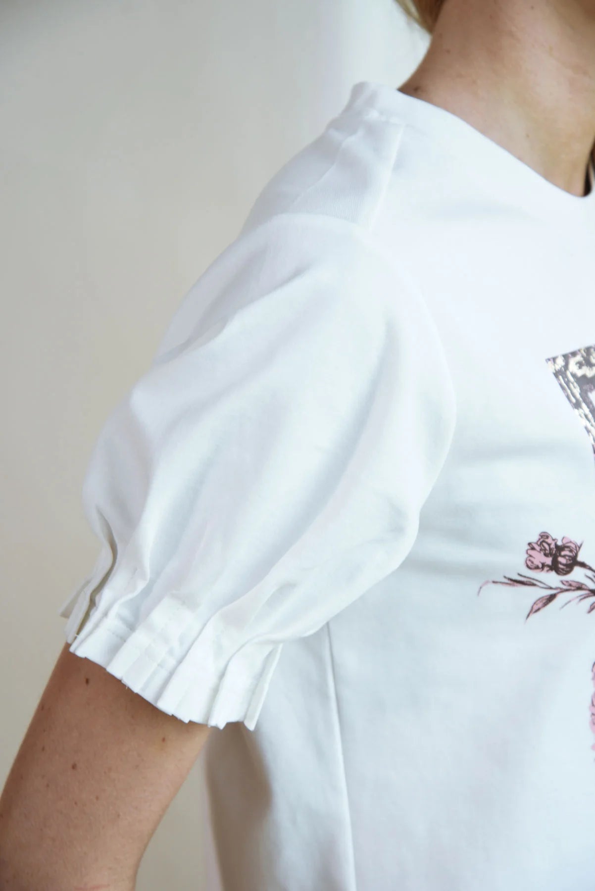 COOP FOIL & FLOURISH T-SHIRT - WHITE - THE VOGUE STORE
