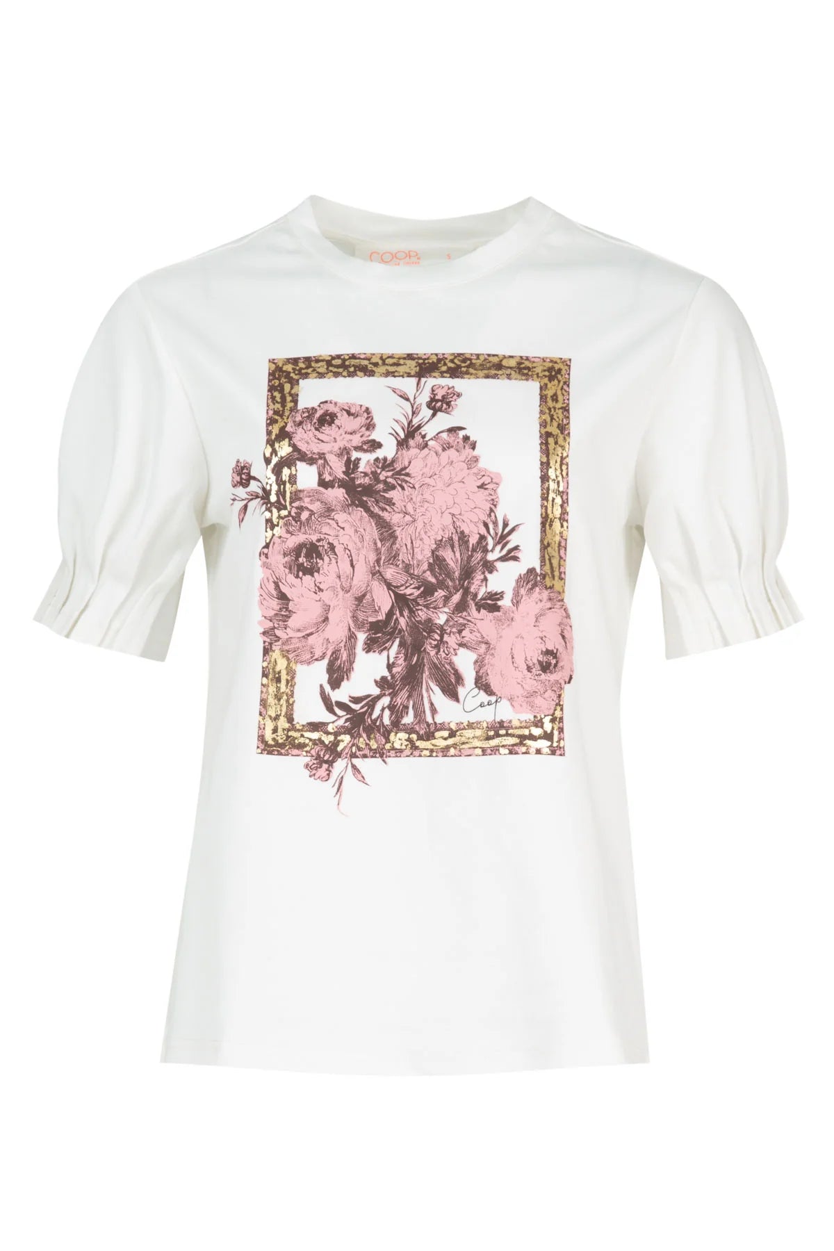 COOP FOIL & FLOURISH T-SHIRT - WHITE - THE VOGUE STORE