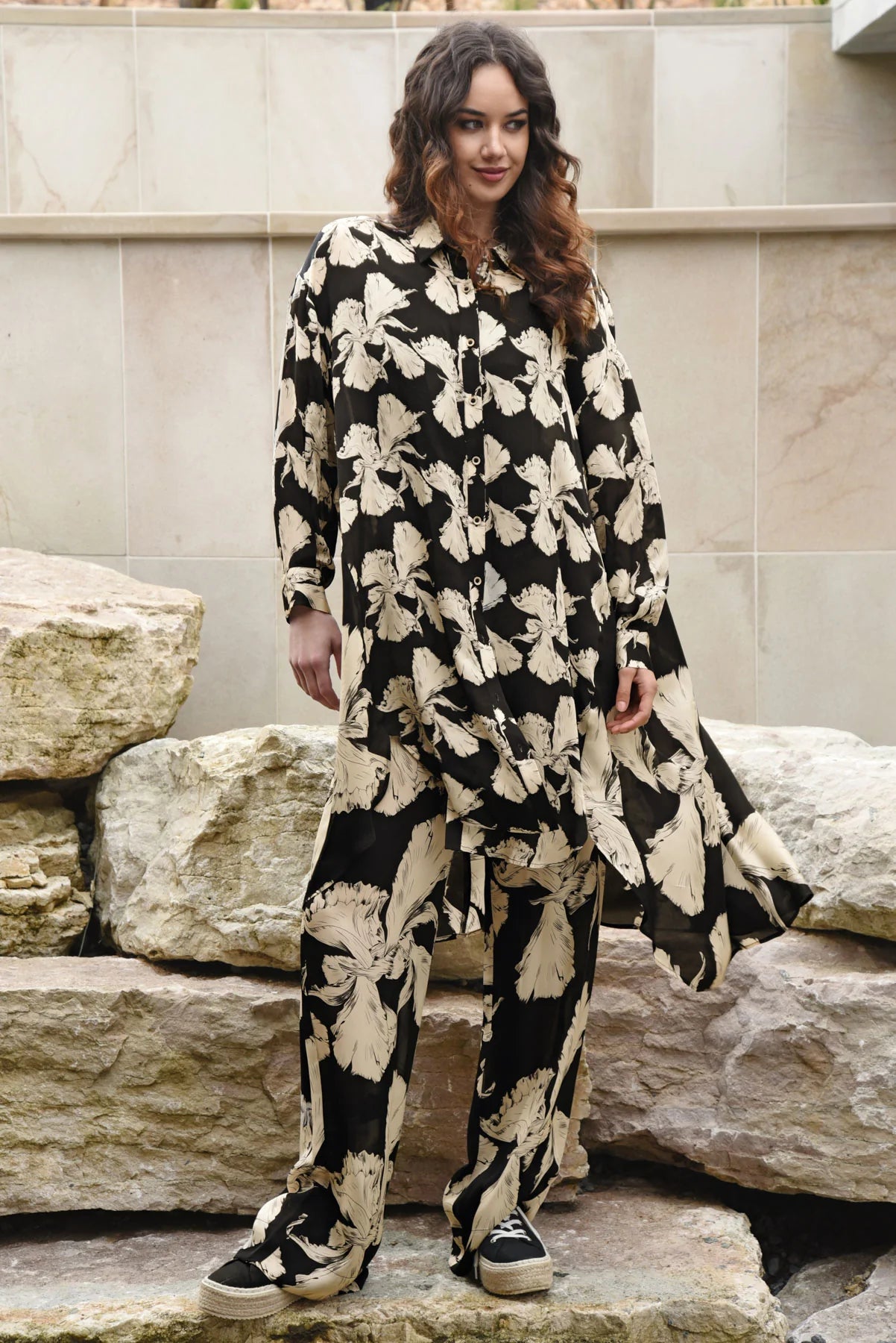 CURATE CITY LIGHTS PANT - VINTAGE FLORAL - THE VOGUE STORE