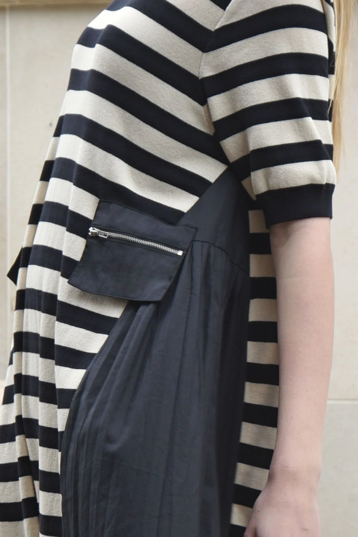 CURATE COZY COUTURE DRESS - STRIPE - THE VOGUE STORE