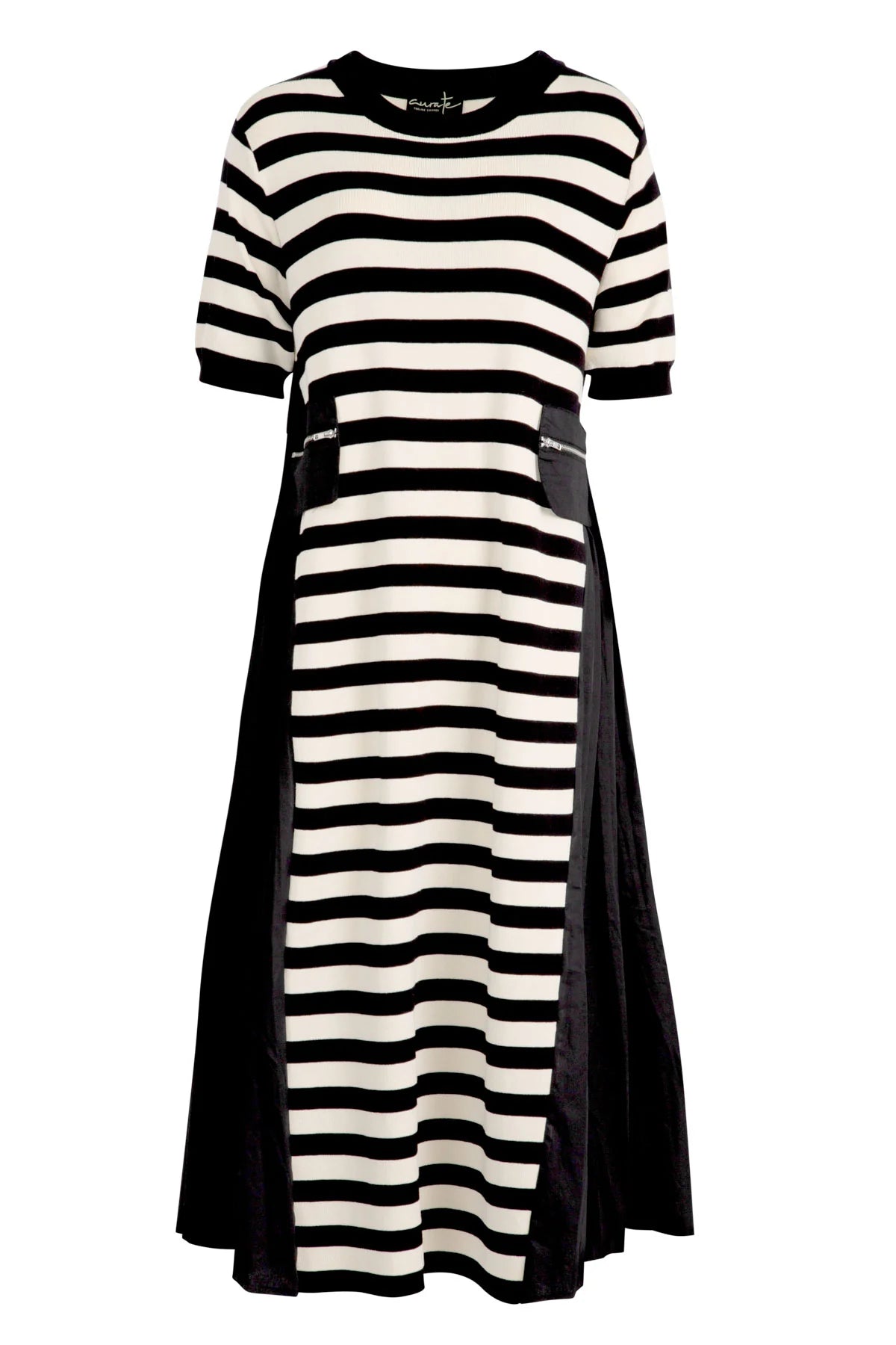 CURATE COZY COUTURE DRESS - STRIPE - THE VOGUE STORE