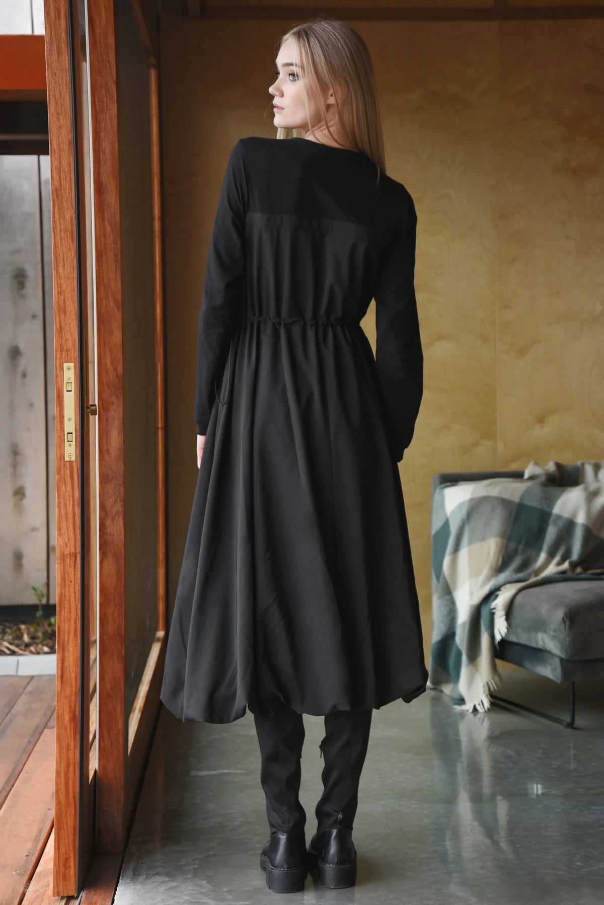 CURATE THE ART OF GIVING DRESS - BLACK - THE VOGUE STORE