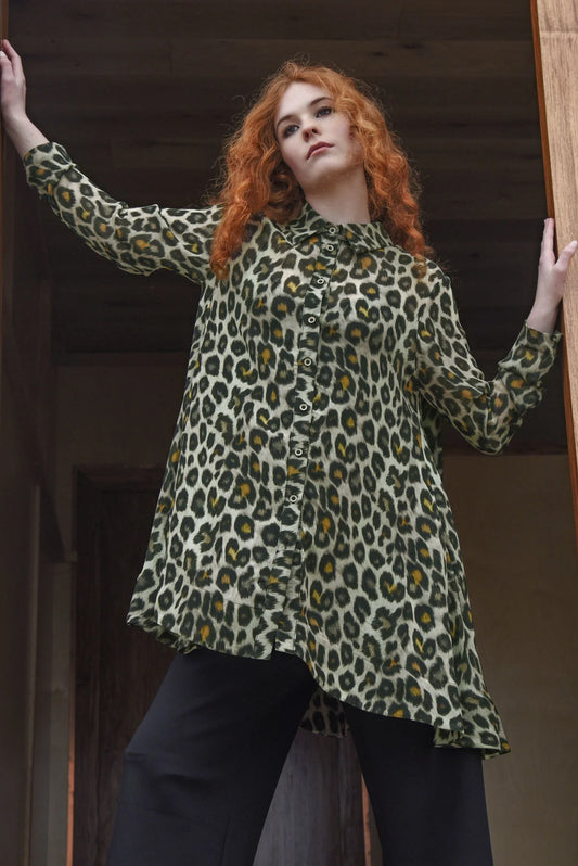 CURATE ON WITH THE SHOW SHIRT - LEOPARD - THE VOGUE STORE