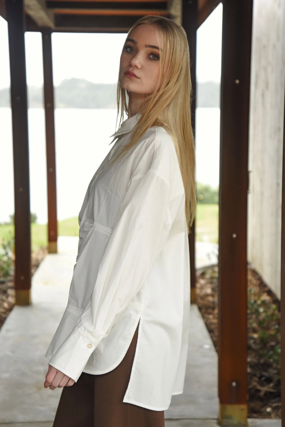 CURATE NEW CHAPTER SHIRT - WHITE - THE VOGUE STORE