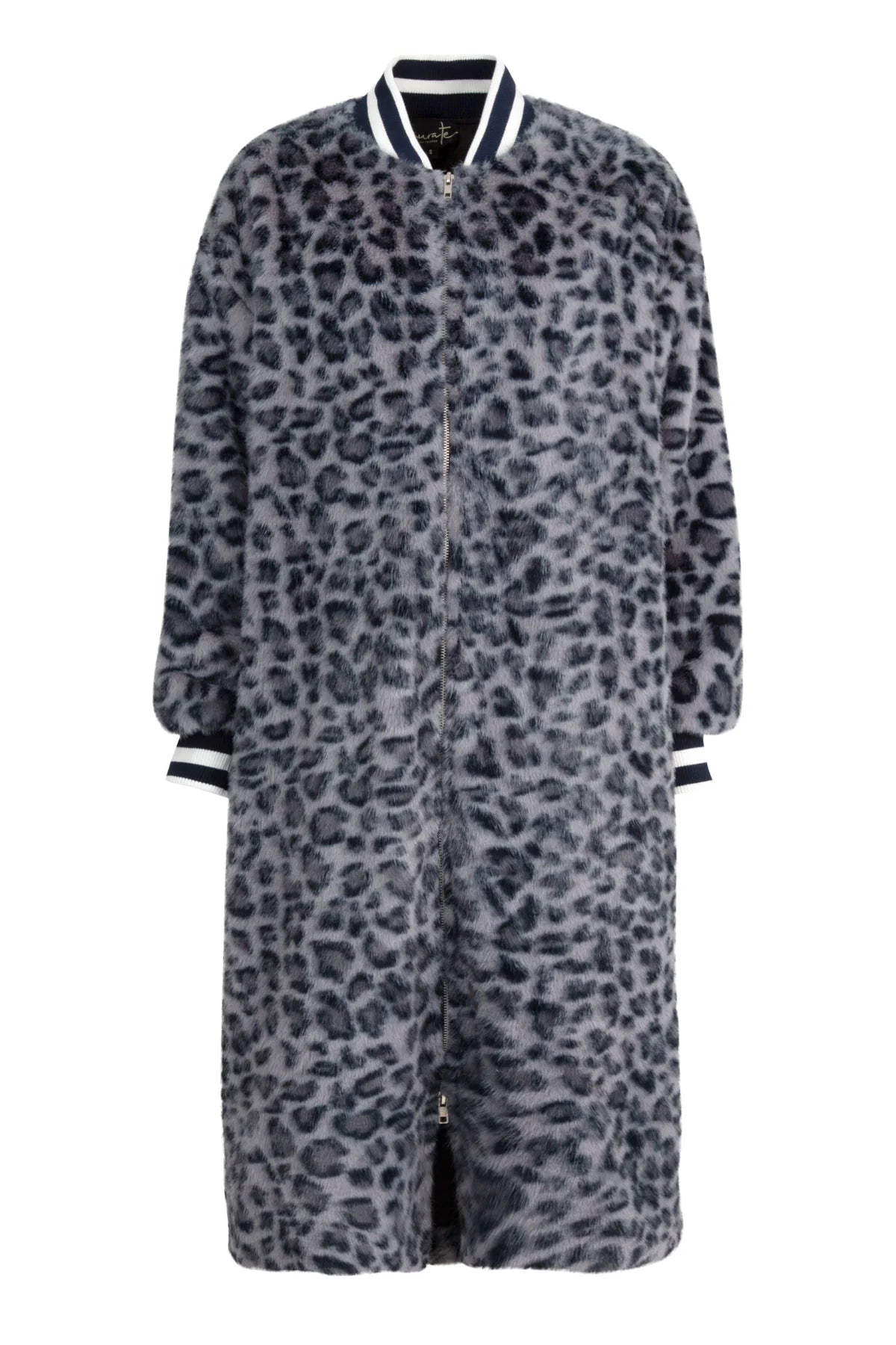 CURATE ON THE SPOT COAT - BLUE - THE VOGUE STORE