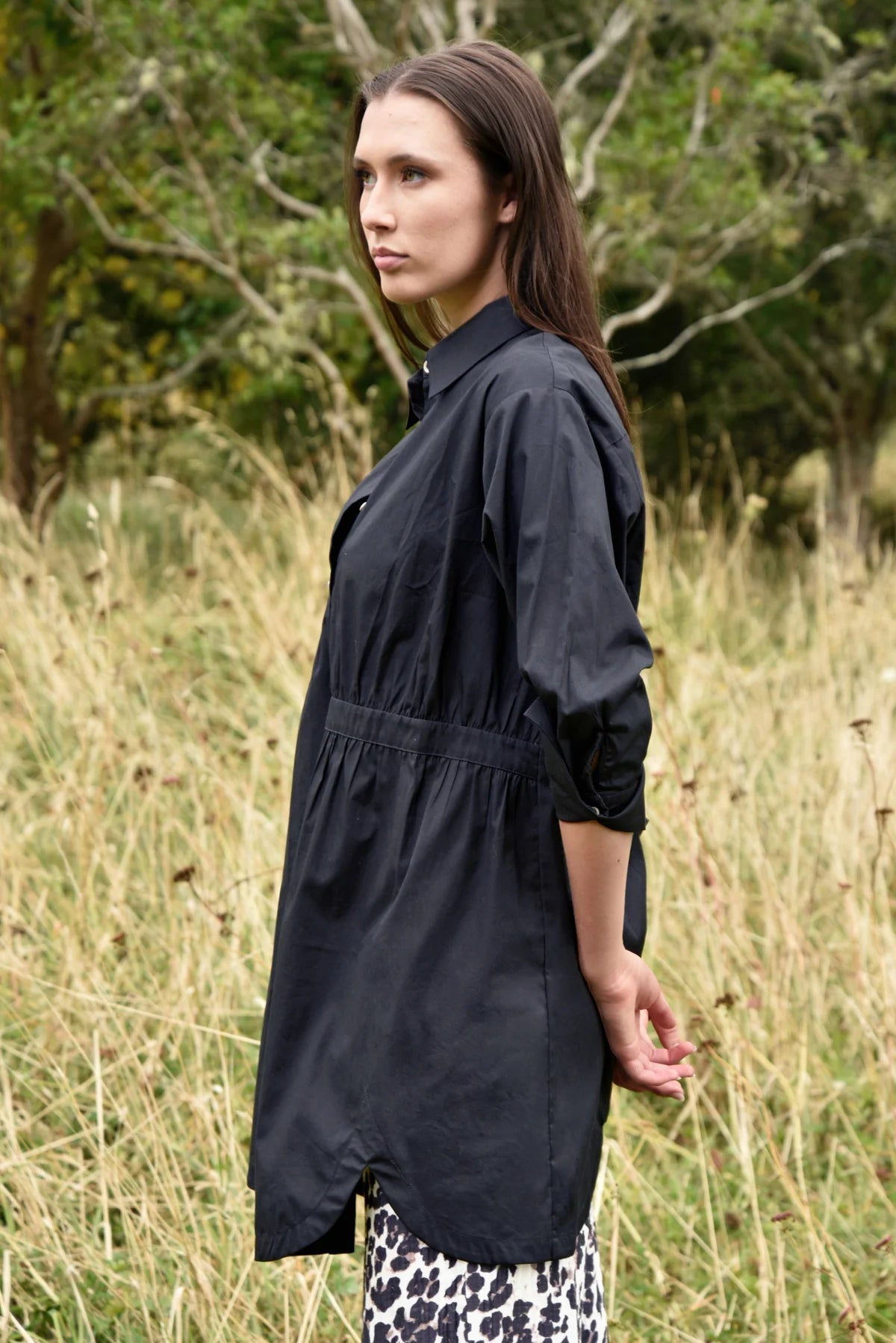 CURATE SHIRT WARRANT SHIRT - BLACK - THE VOGUE STORE