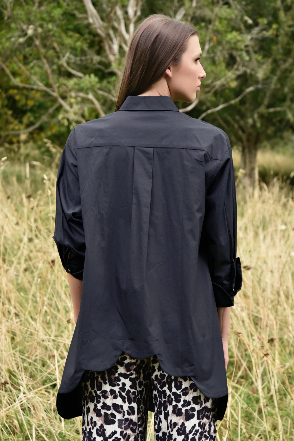 CURATE SHIRT WARRANT SHIRT - BLACK - THE VOGUE STORE