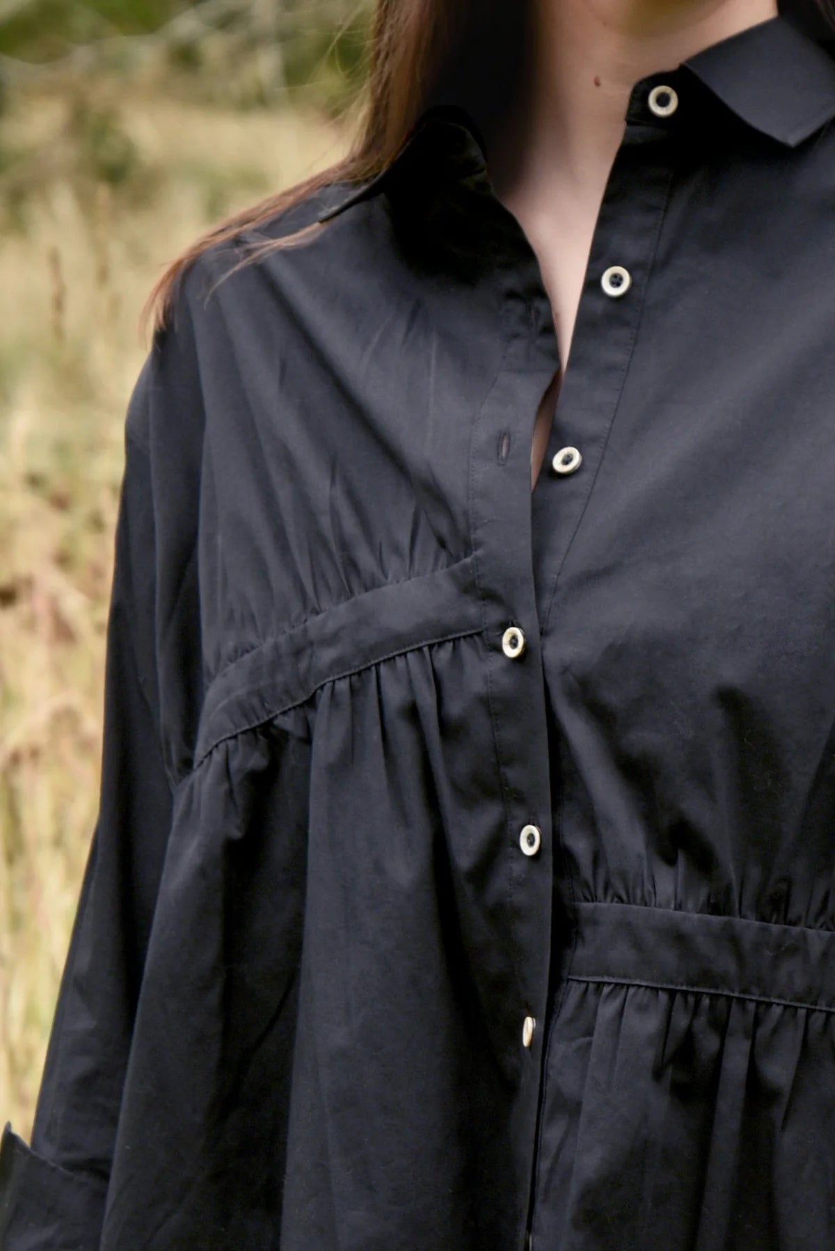 CURATE SHIRT WARRANT SHIRT - BLACK - THE VOGUE STORE