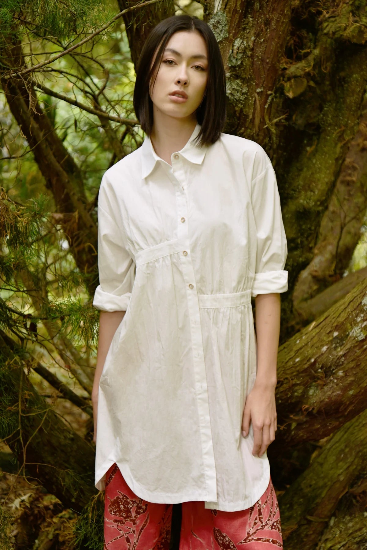 CURATE SHIRT WARRANT SHIRT - WHITE - THE VOGUE STORE