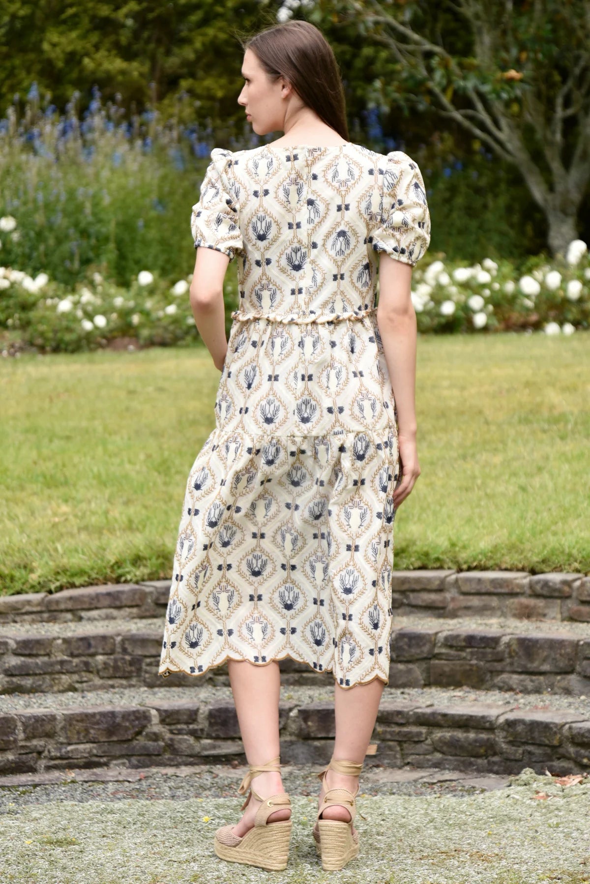 CURATE DREAMING OF SPRING DRESS - IVORY EMBROIDERY - THE VOGUE STORE