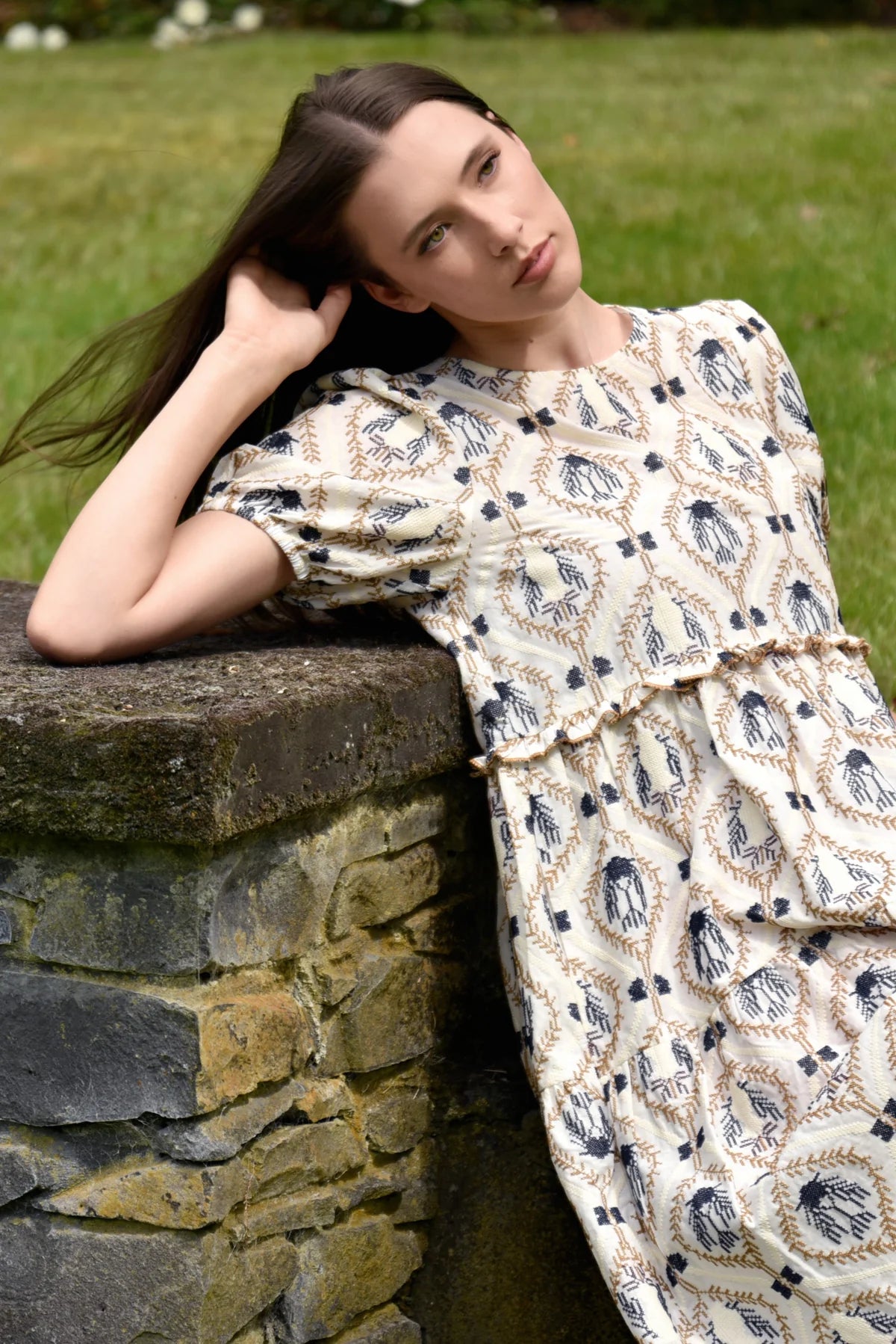 CURATE DREAMING OF SPRING DRESS - IVORY EMBROIDERY - THE VOGUE STORE