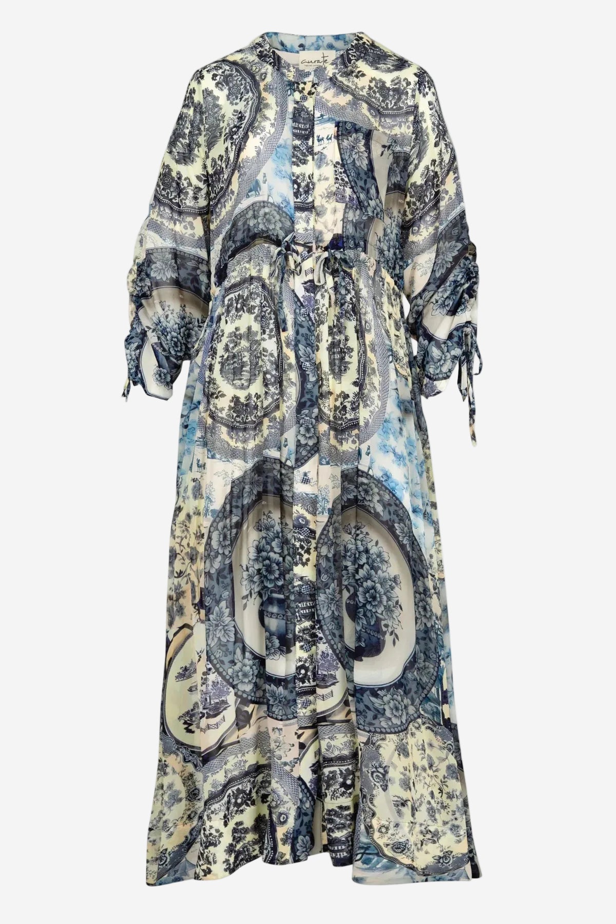 CURATE PORTRAIT MODE DRESS - BLUE PLATE - THE VOGUE STORE