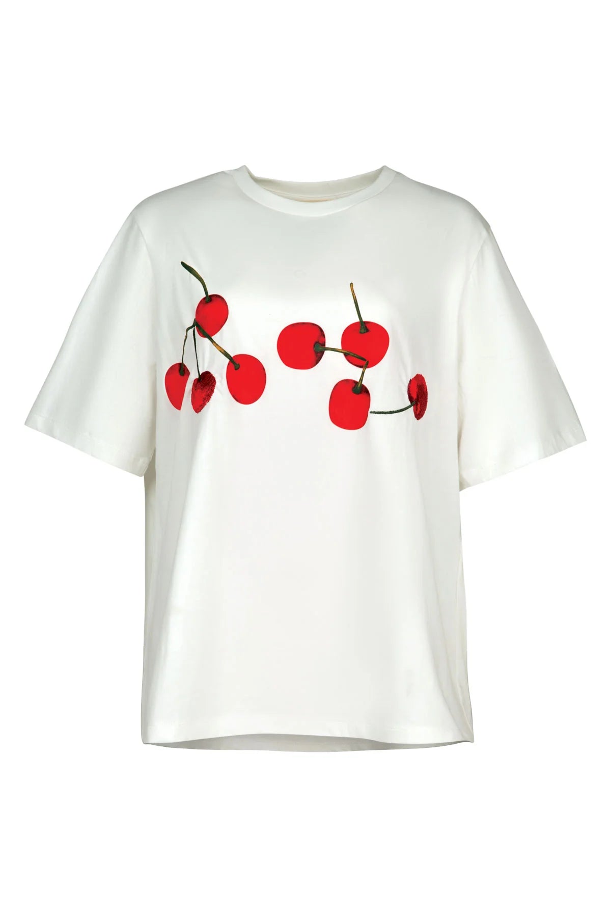 CURATE EAT, DRINK & BE CHERRY TOP - WHITE - THE VOGUE STORE