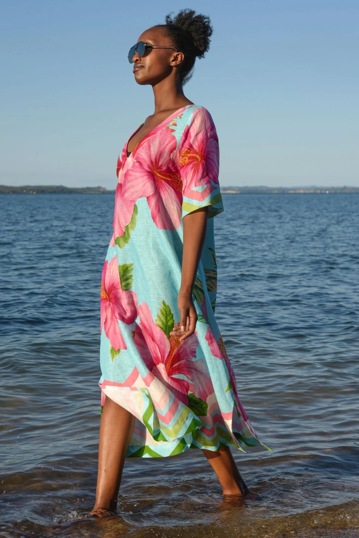 CURATE A FINE DROP DRESS - BLUE - THE VOGUE STORE