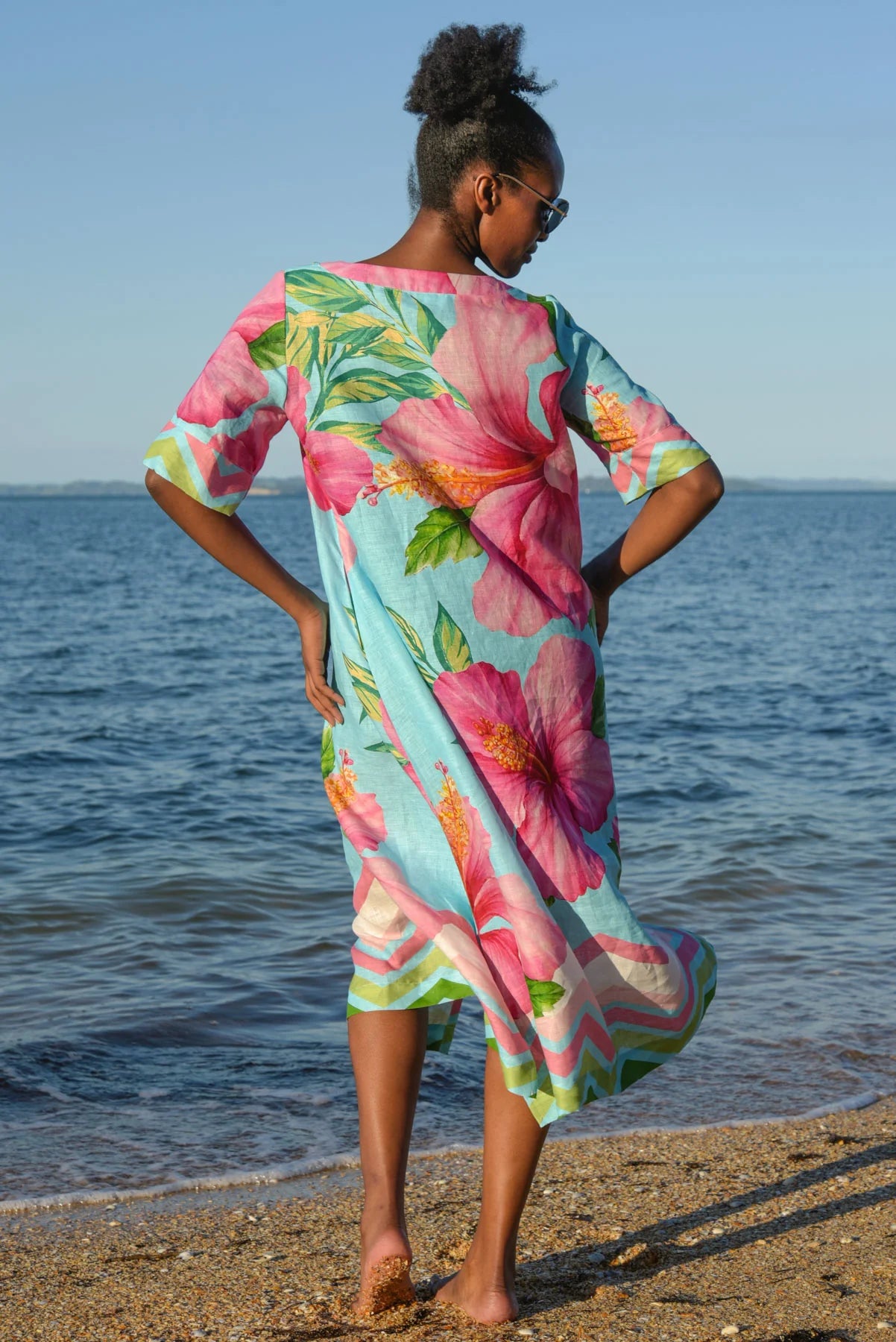 CURATE A FINE DROP DRESS - BLUE - THE VOGUE STORE