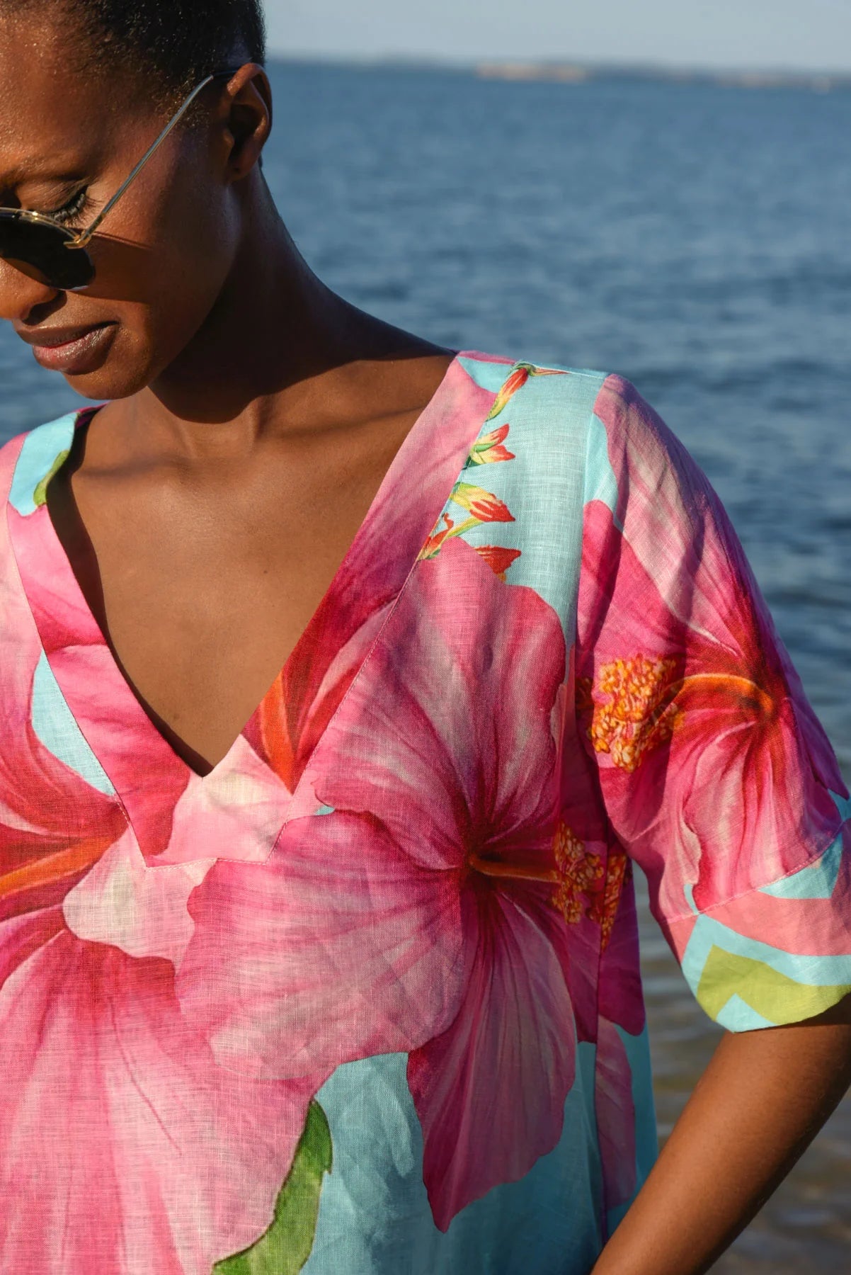 CURATE A FINE DROP DRESS - BLUE - THE VOGUE STORE