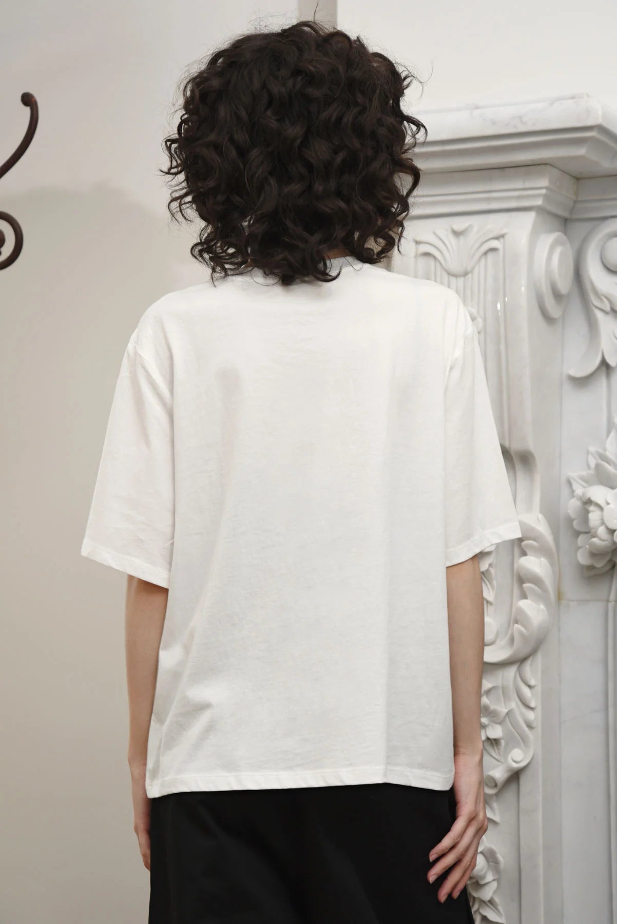 CURATE PEARL UP TEE - WHITE - THE VOGUE STORE