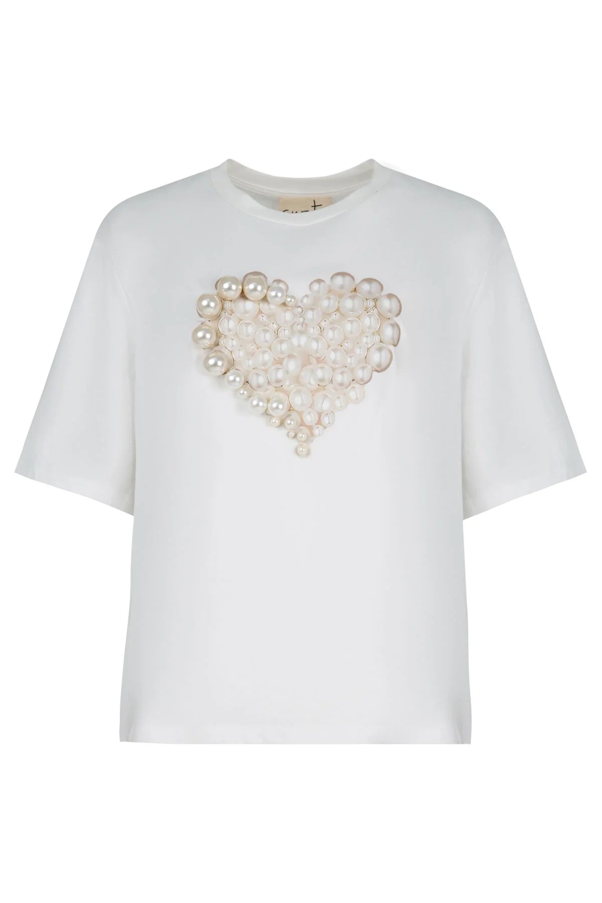 CURATE PEARL UP TEE - WHITE - THE VOGUE STORE