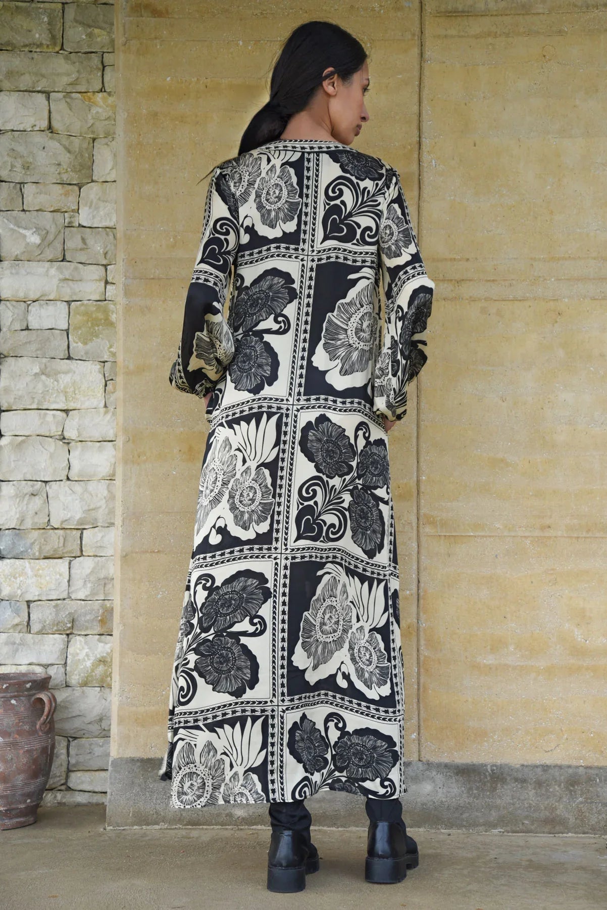 CURATE THE ART OF GIVING DRESS - BLACK VINTAGE