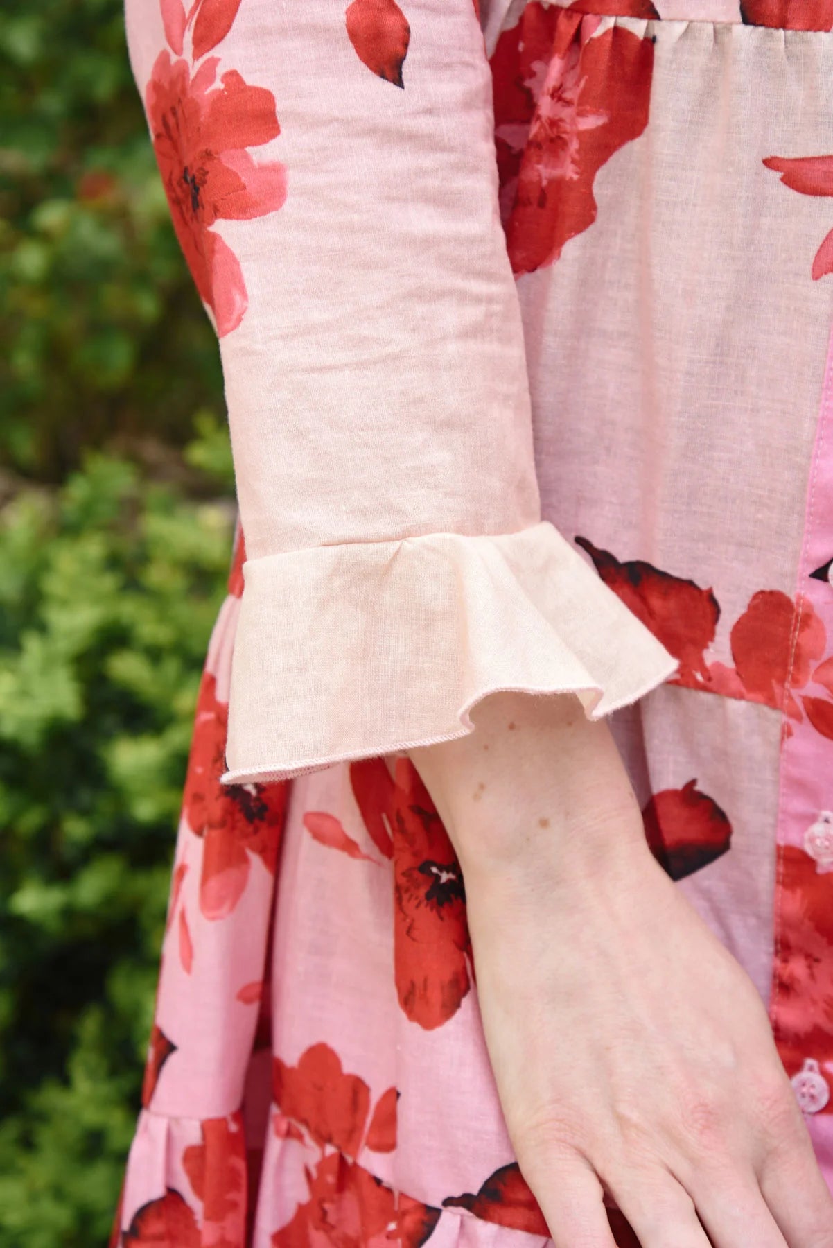 CURATE IN THE LONG DRESS - PINK/RED - THE VOGUE STORE