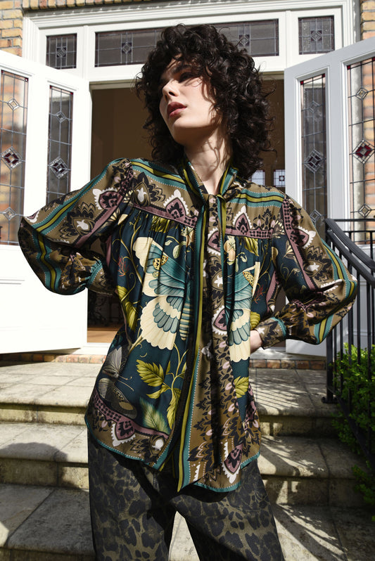 CURATE DULY KNOTTED SHIRT - MOTH - THE VOGUE STORE