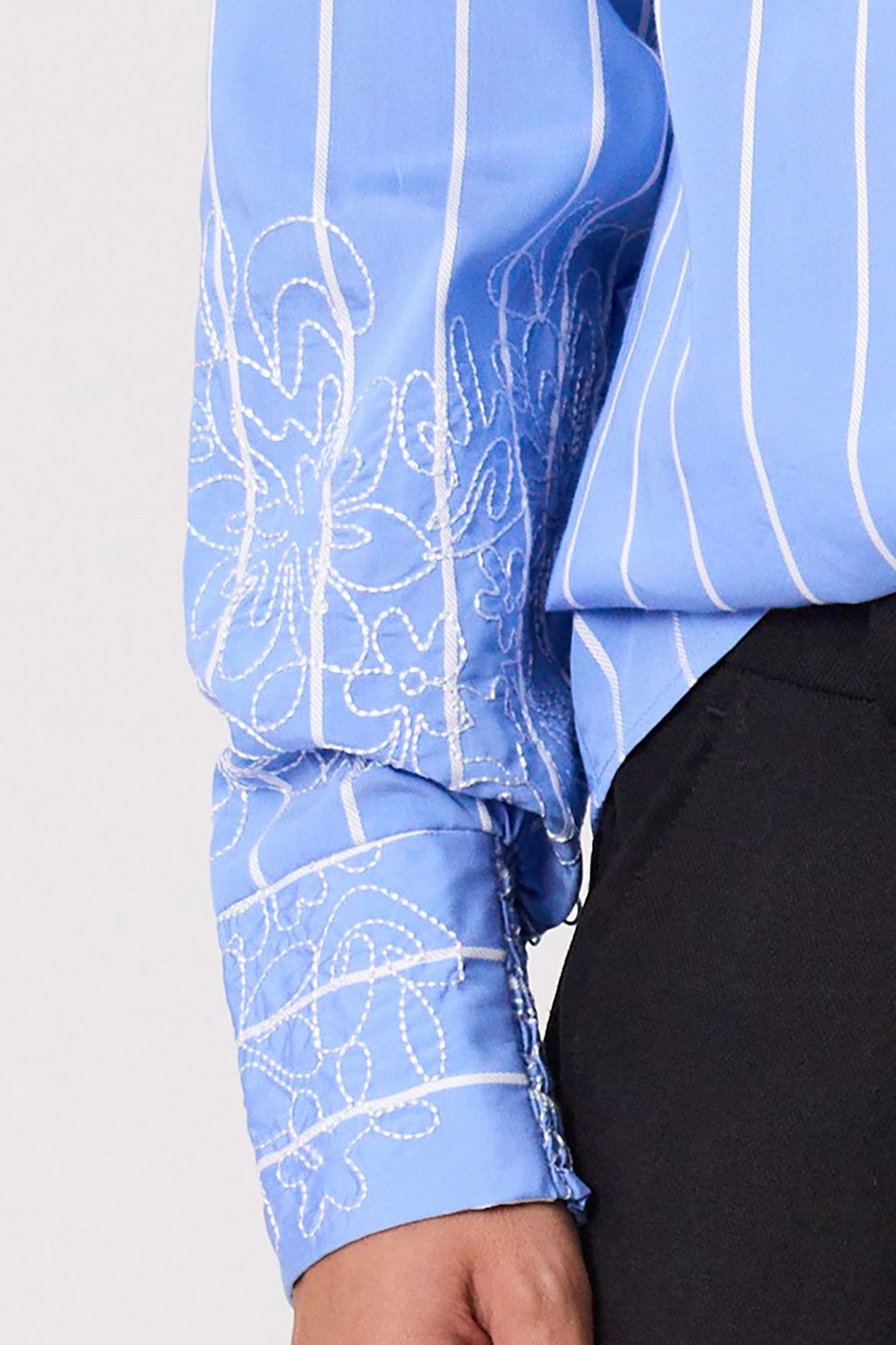 DESIGN NATION MUSE SHIRT - CHAMBRAY - THE VOGUE STORE