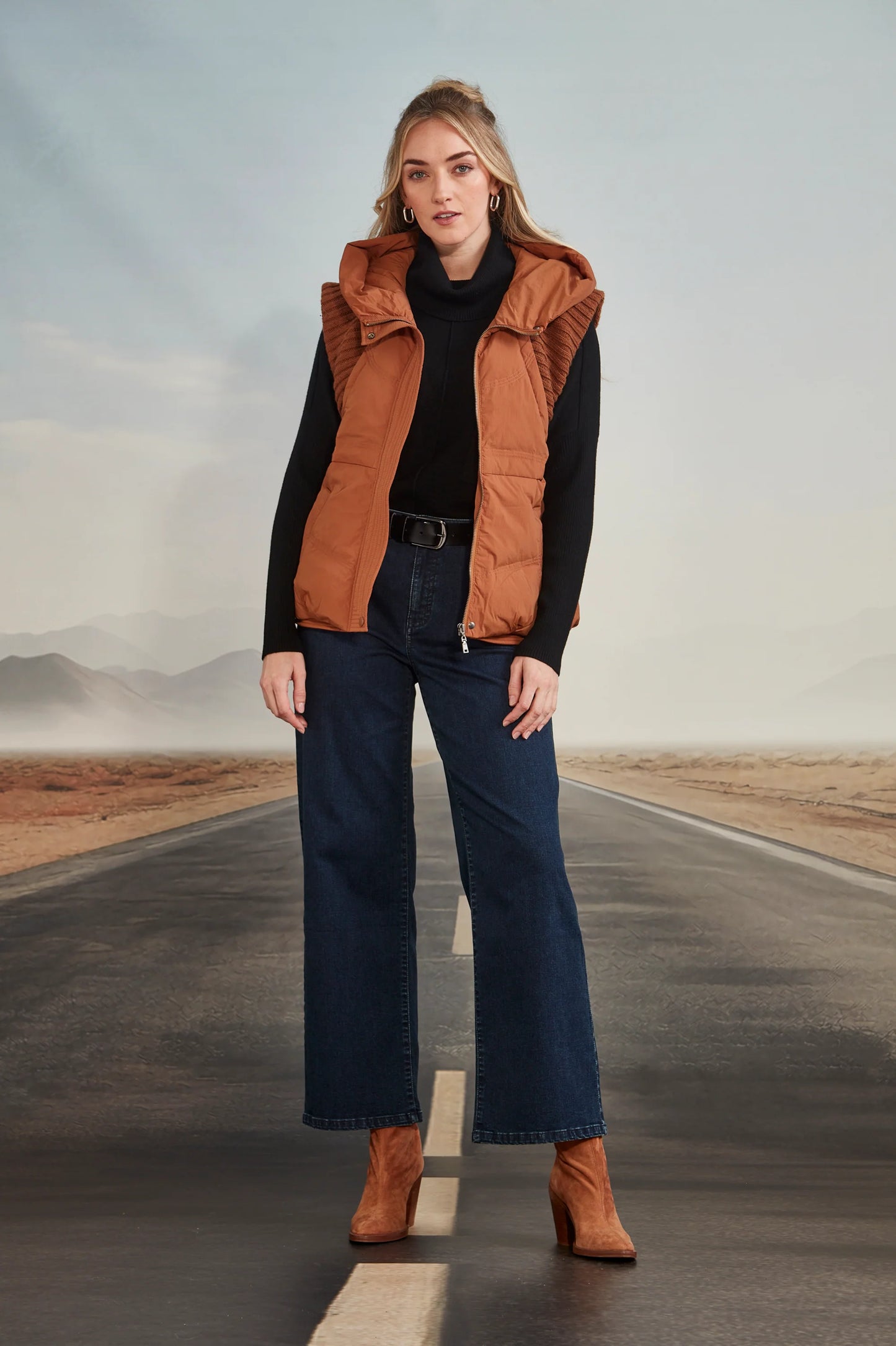 VERGE CHAKA VEST - NUTMEG - THE VOGUE STORE